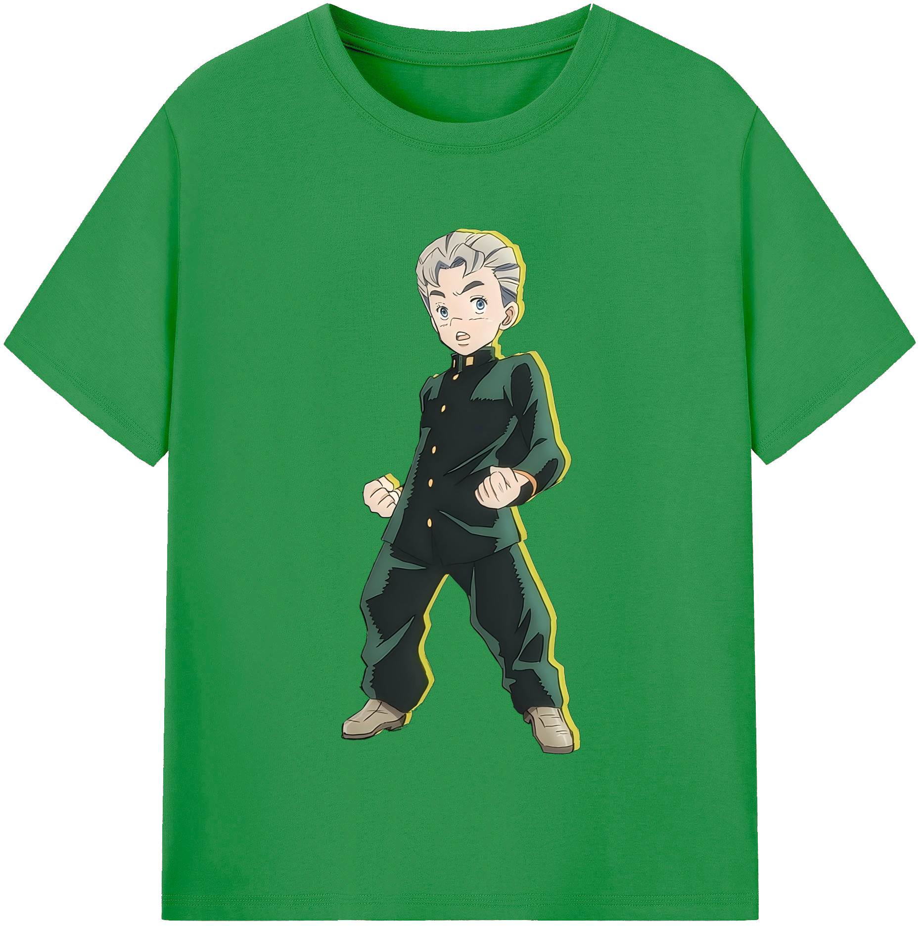 （画像用） ジョジョの奇妙な冒険 広瀨康一 JoJo's Bizarre Adventure Hirose Koichi レディースカジュアルプリントTシャツ（綿100％）