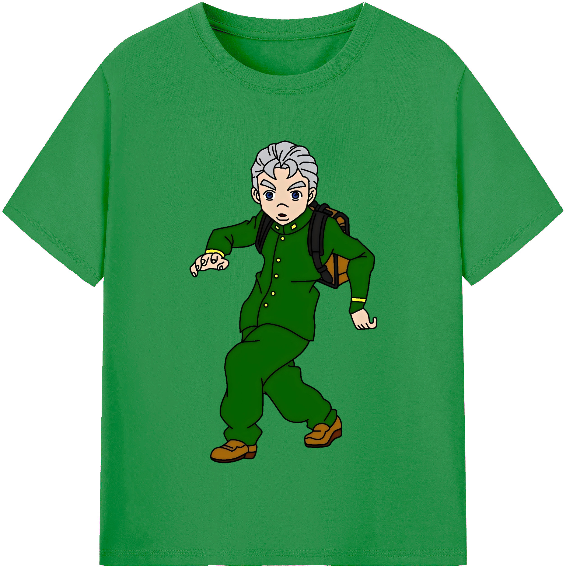 （画像用） ジョジョの奇妙な冒険 広瀨康一 JoJo's Bizarre Adventure Hirose Koichi レディースカジュアルプリントTシャツ（綿100％）