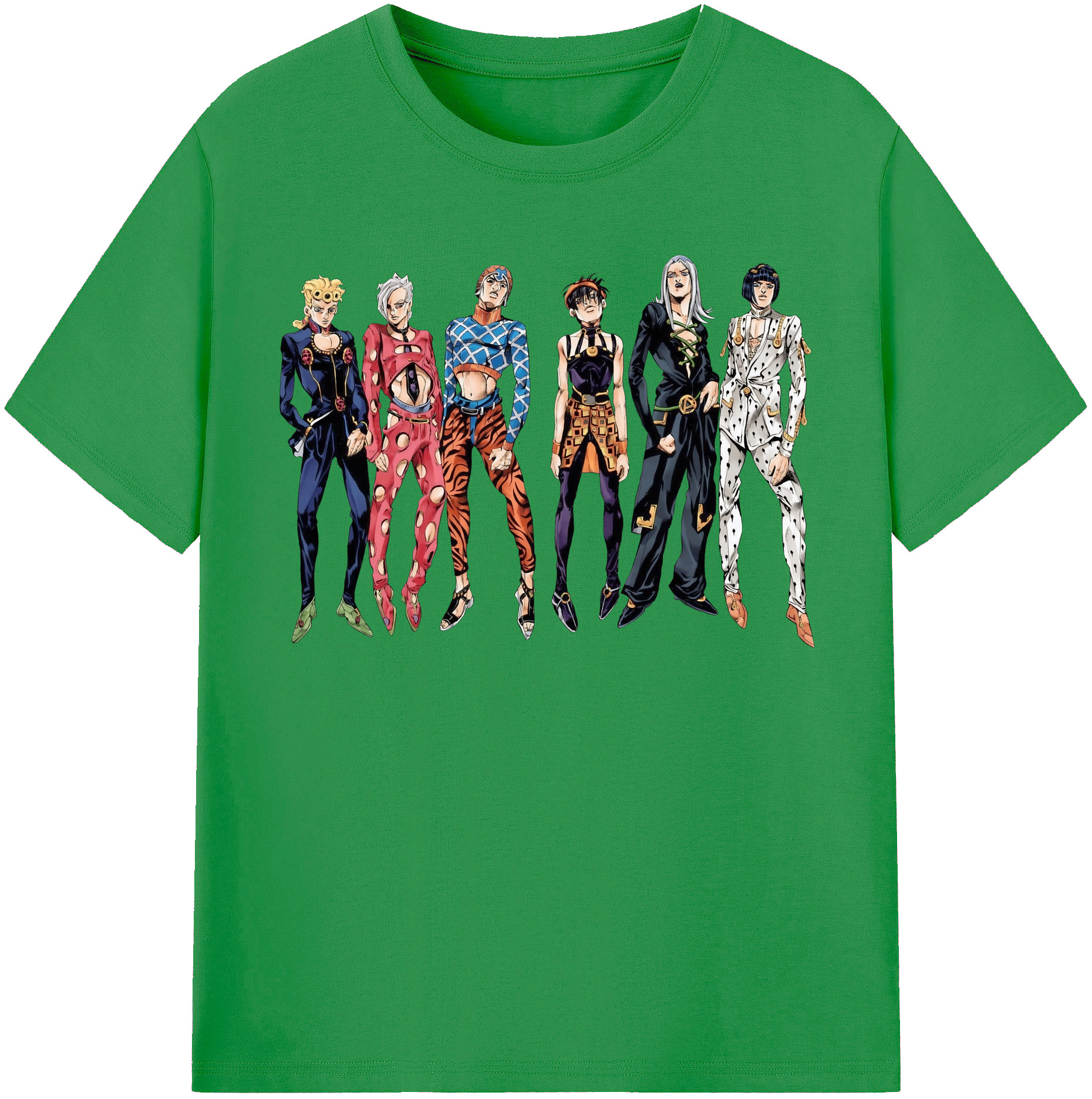 （画像用） ジョジョの奇妙な冒険 JoJo's Bizarre Adventure レディースカジュアルプリントTシャツ（綿100％）