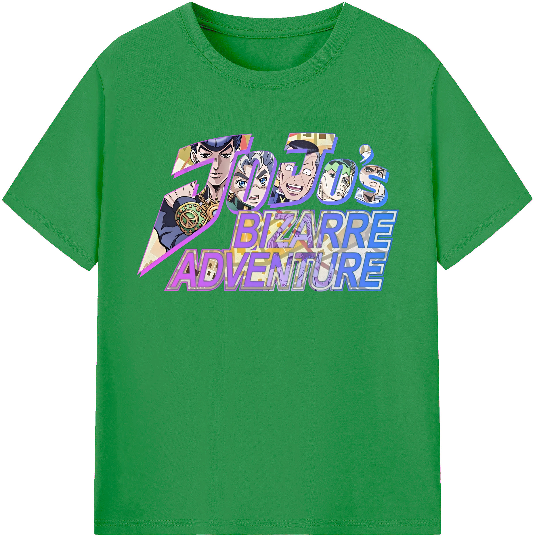 （画像用） ジョジョの奇妙な冒険 JoJo's Bizarre Adventure レディースカジュアルプリントTシャツ（綿100％）