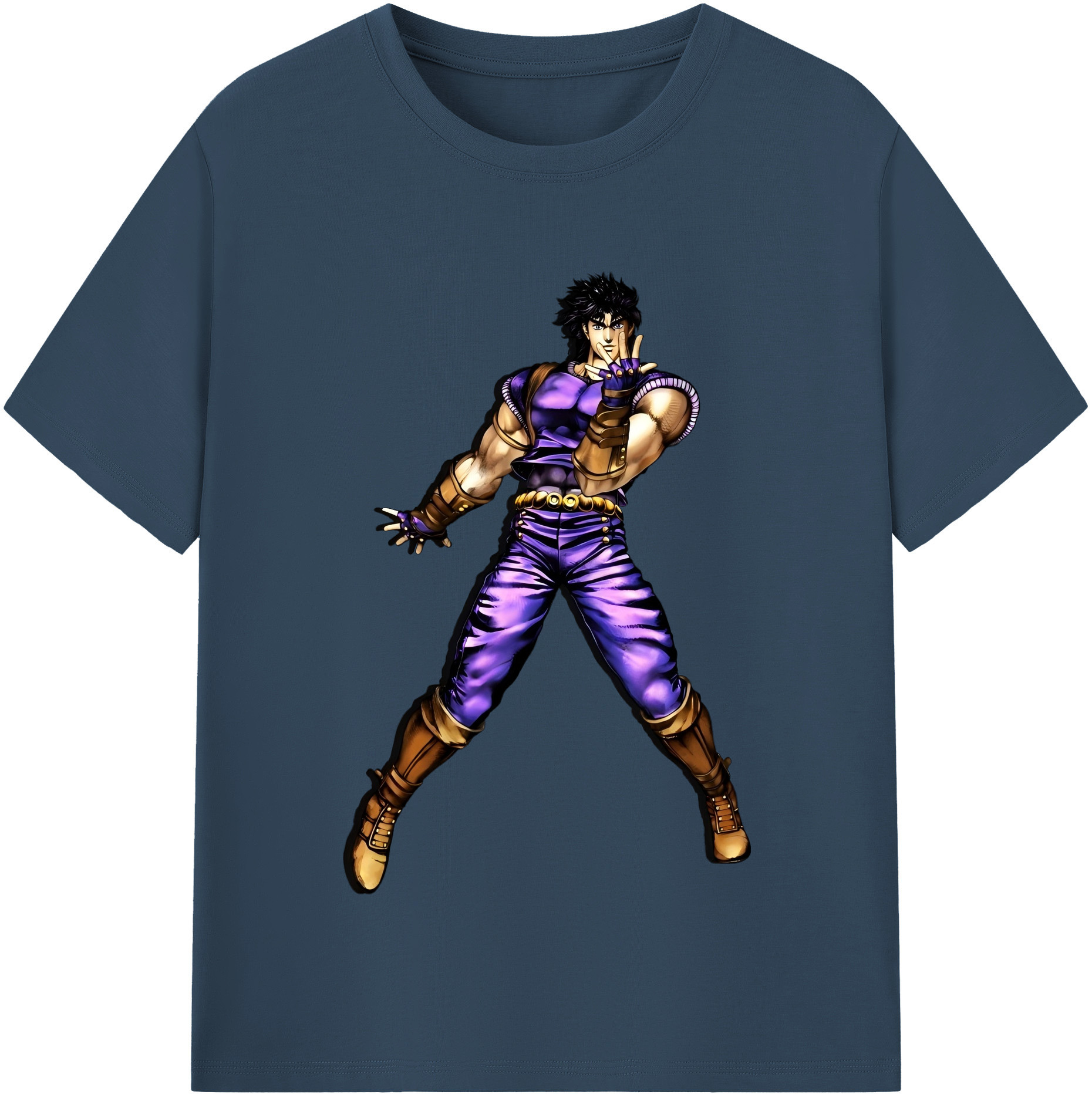 （画像用） ジョジョの奇妙な冒険 /ジョナサン?ジョースター JoJo's Bizarre Adventure Jonathan Joestar レディースカジュアルプリントTシャツ（綿100％）
