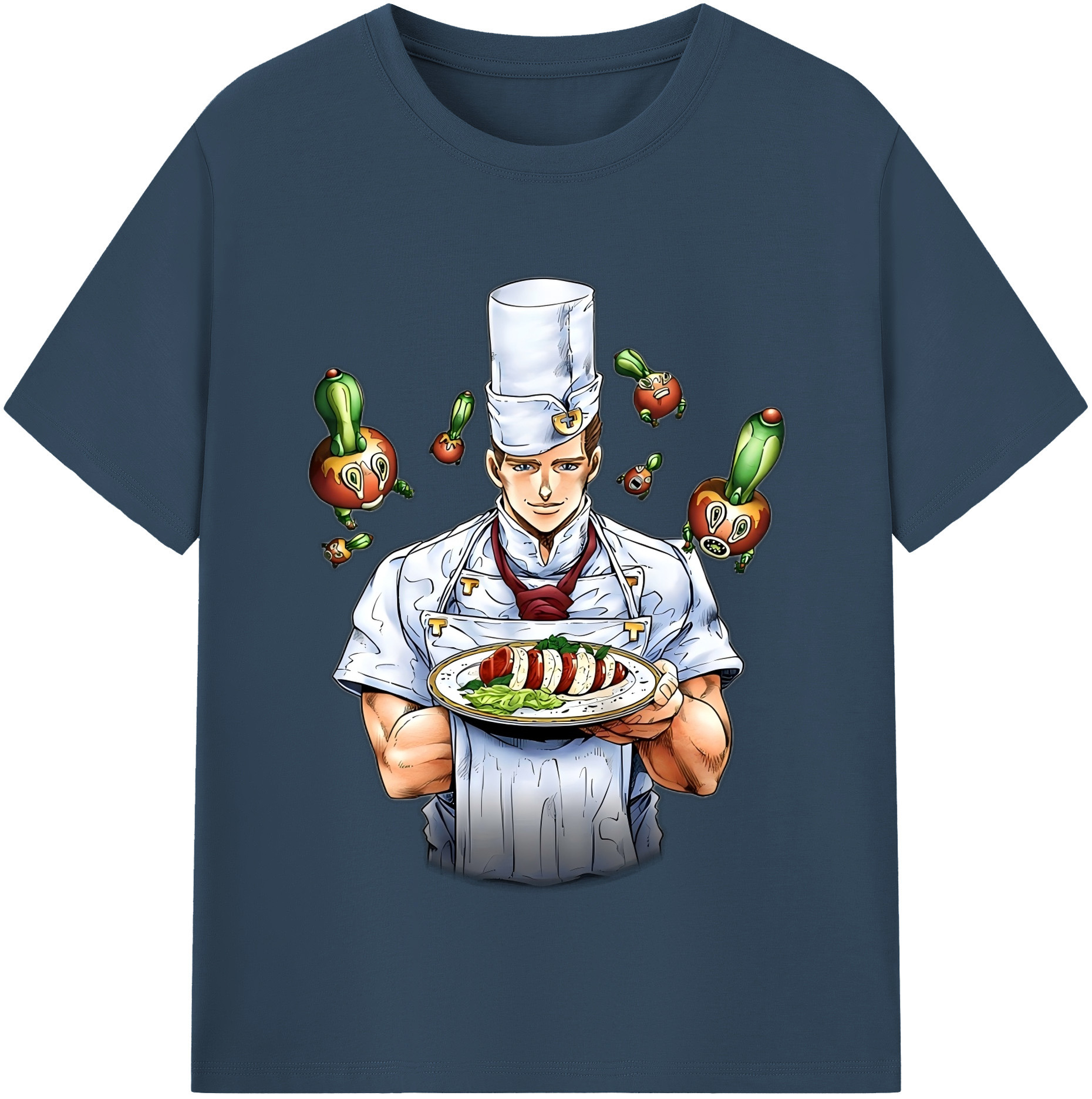 （画像用） ジョジョの奇妙な冒険 Tonio Trussardi JoJo's Bizarre Adventure トニオ?トラッサルディ レディースカジュアルプリントTシャツ（綿100％）