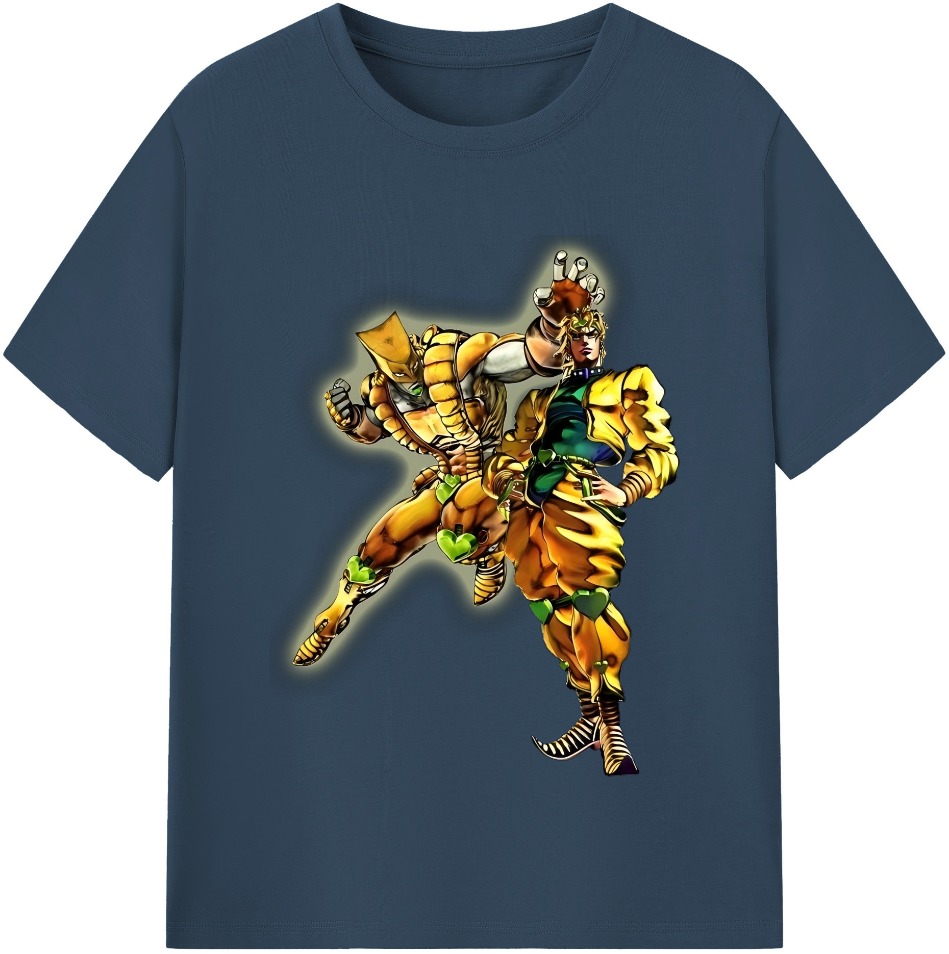 （画像用） ジョジョの奇妙な冒険 ディオ?ブランドー JoJo's Bizarre Adventure Dio Brando レディースカジュアルプリントTシャツ（綿100％）