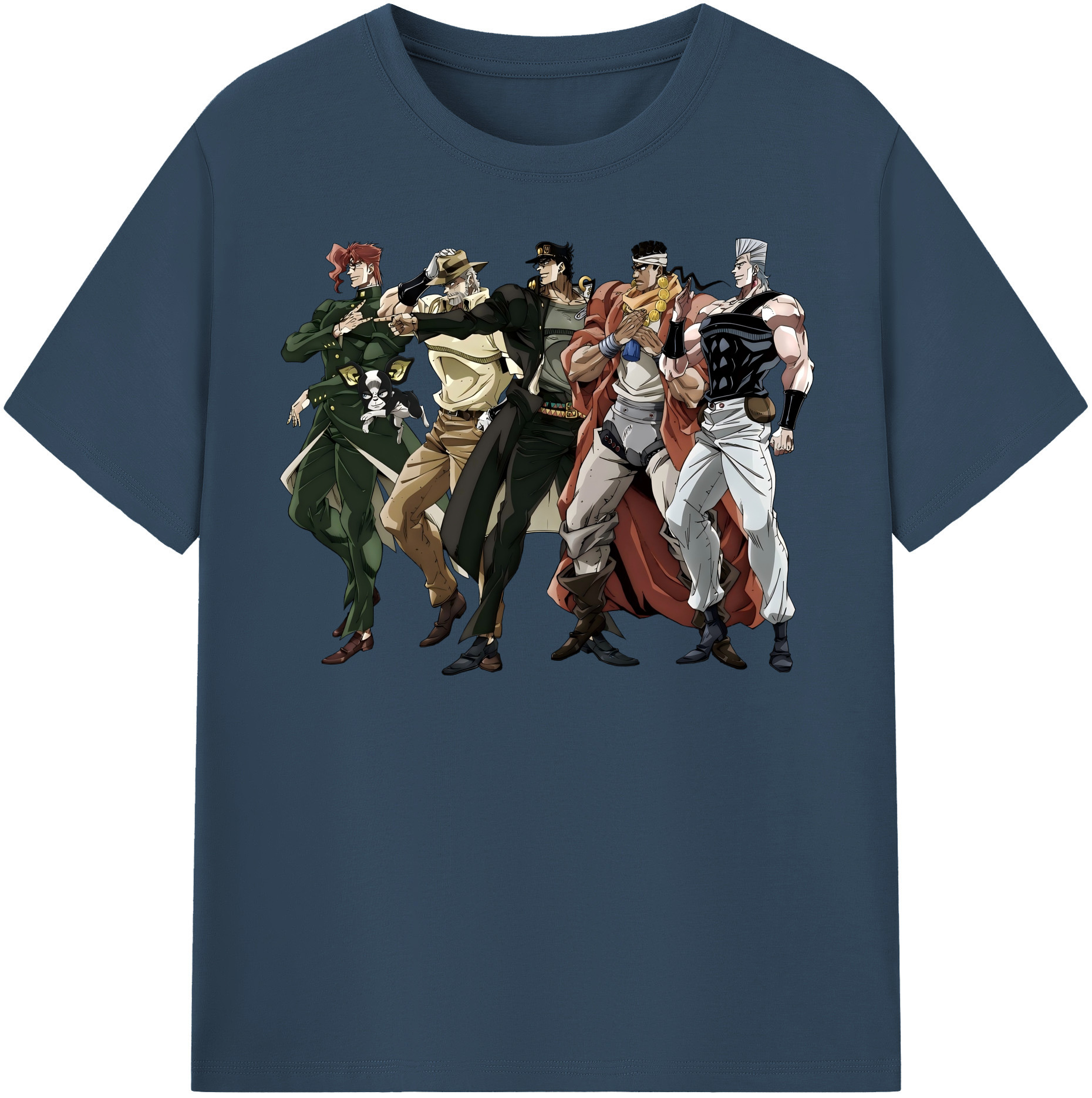 （画像用） ジョジョの奇妙な冒険 JoJo's Bizarre Adventure レディースカジュアルプリントTシャツ（綿100％）
