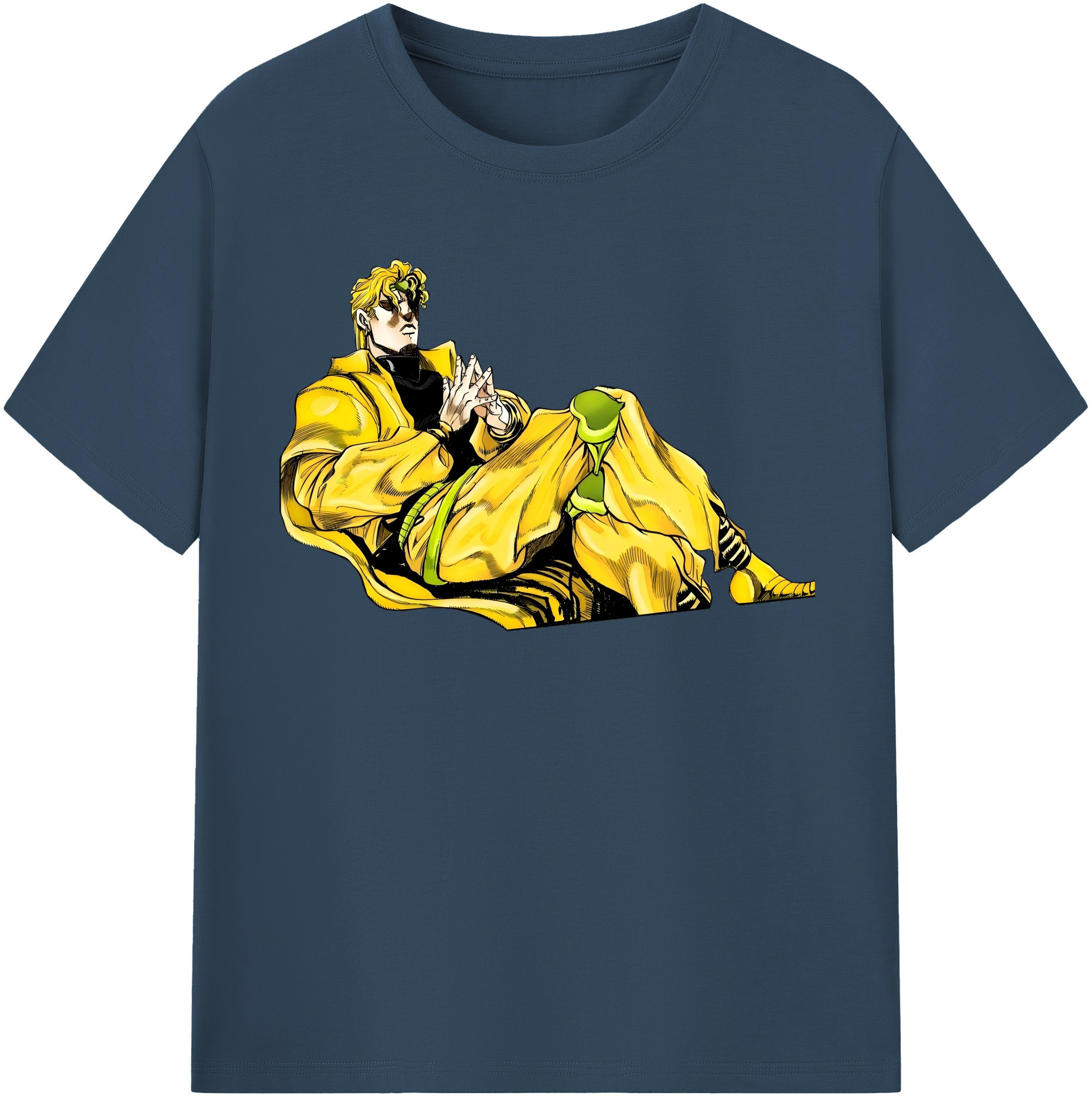 （画像用） ジョジョの奇妙な冒険 ディオ?ブランドー JoJo's Bizarre Adventure Dio Brando レディースカジュアルプリントTシャツ（綿100％）