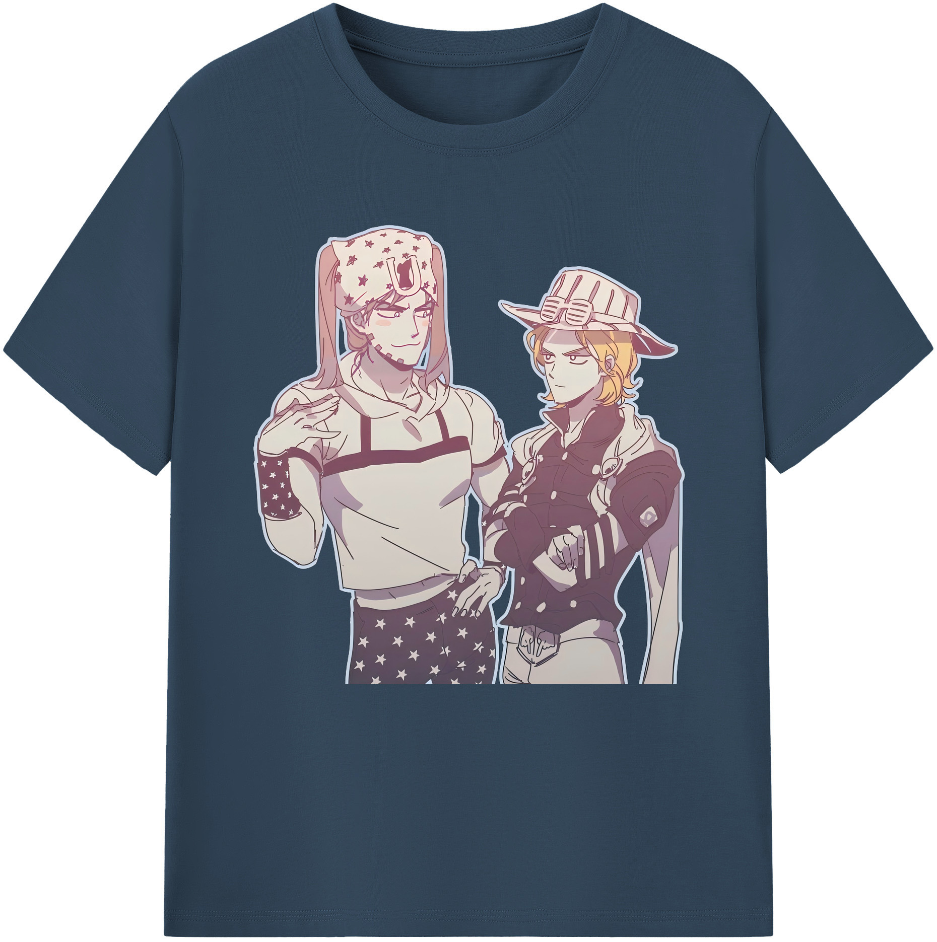 （画像用） ジョジョの奇妙な冒険 JoJo's Bizarre Adventure レディースカジュアルプリントTシャツ（綿100％）