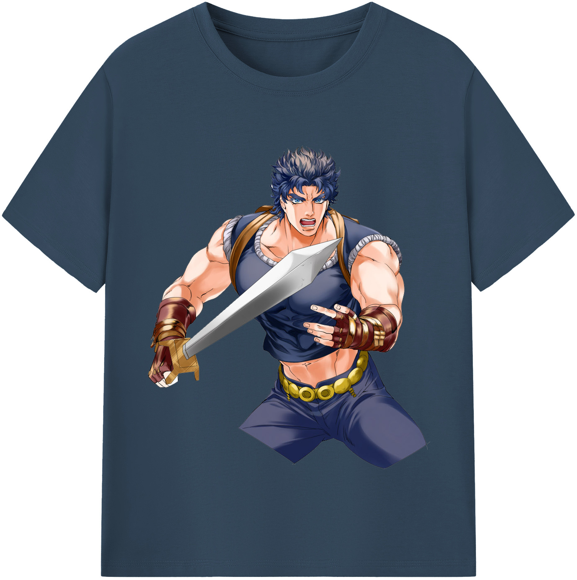 （画像用） ジョジョの奇妙な冒険 /ジョナサン?ジョースター JoJo's Bizarre Adventure Jonathan Joestar レディースカジュアルプリントTシャツ（綿100％）