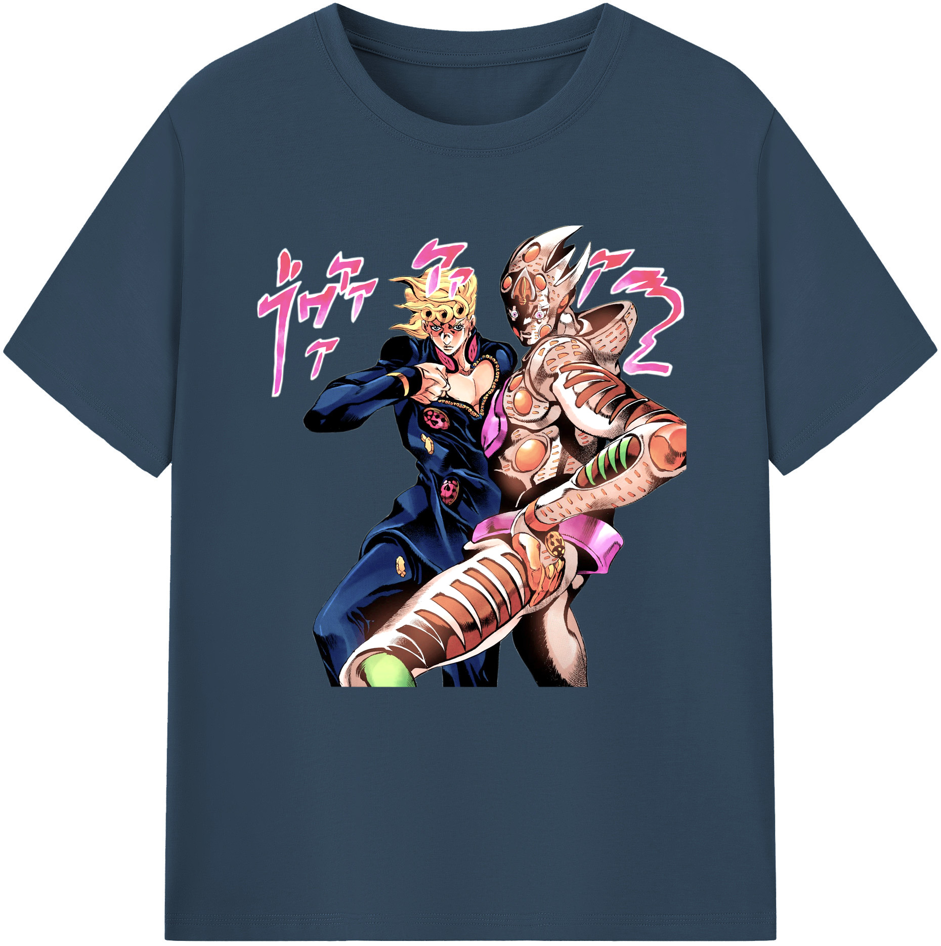 （画像用） ジョジョの奇妙な冒険 ジョルノ?ジョバァーナ JoJo's Bizarre Adventure Giorno Giovanna レディースカジュアルプリントTシャツ（綿100％）