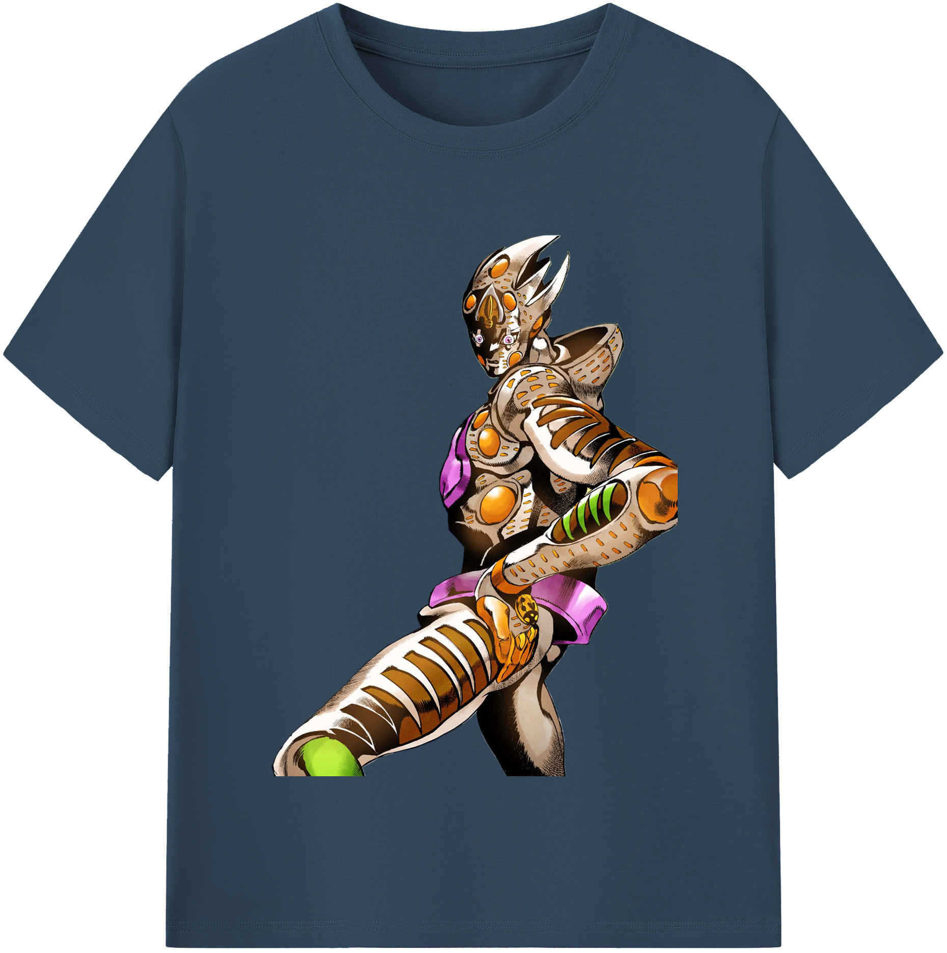 （画像用） ジョジョの奇妙な冒険 ジョルノ?ジョバァーナ JoJo's Bizarre Adventure Giorno Giovanna レディースカジュアルプリントTシャツ（綿100％）