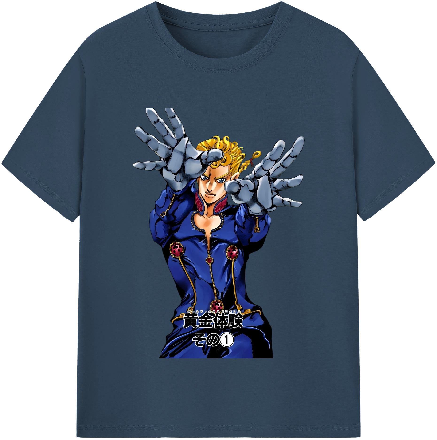 （画像用） ジョジョの奇妙な冒険 ジョルノ?ジョバァーナ JoJo's Bizarre Adventure Giorno Giovanna レディースカジュアルプリントTシャツ（綿100％）