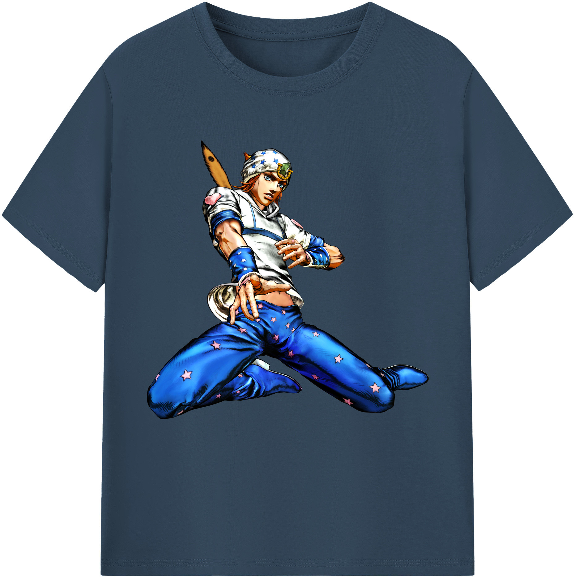 （画像用） ジョジョの奇妙な冒険 ジョナサン?ジョースター JoJo's Bizarre Adventure Jonathan Joestar レディースカジュアルプリントTシャツ（綿100％）