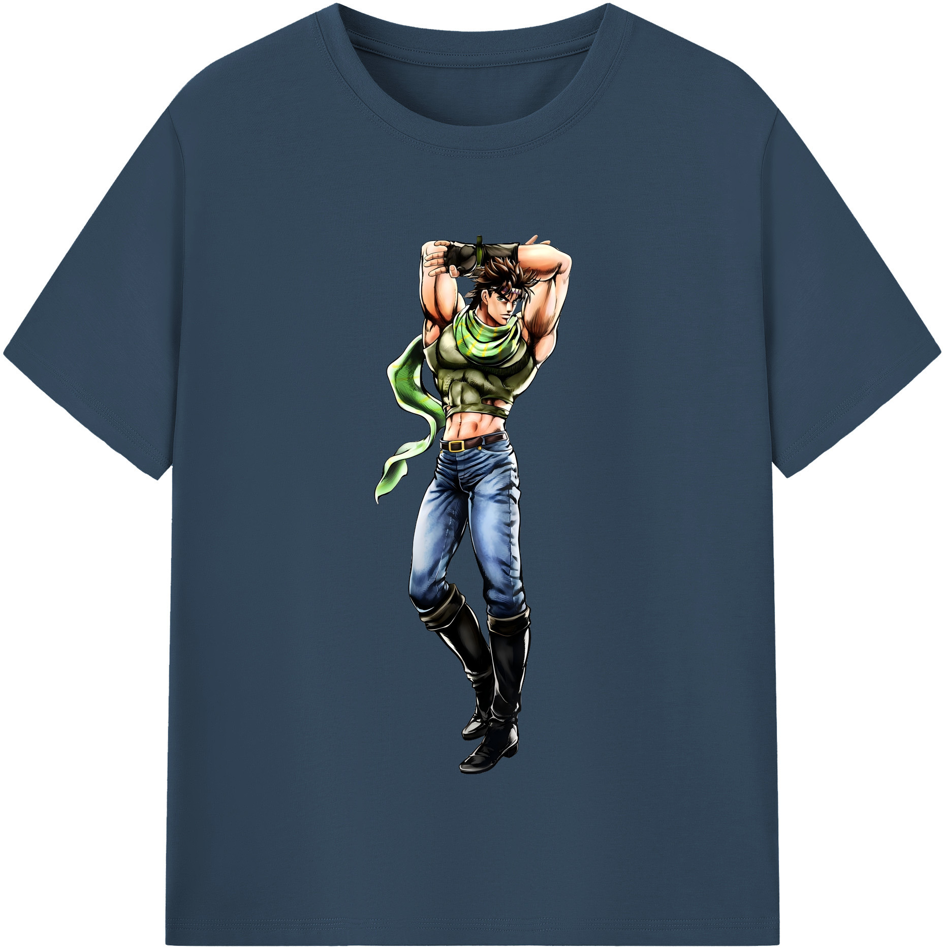 （画像用） ジョジョの奇妙な冒険 ジョセフ?ジョースター JoJo's Bizarre Adventure Joseph Joestar レディースカジュアルプリントTシャツ（綿100％）