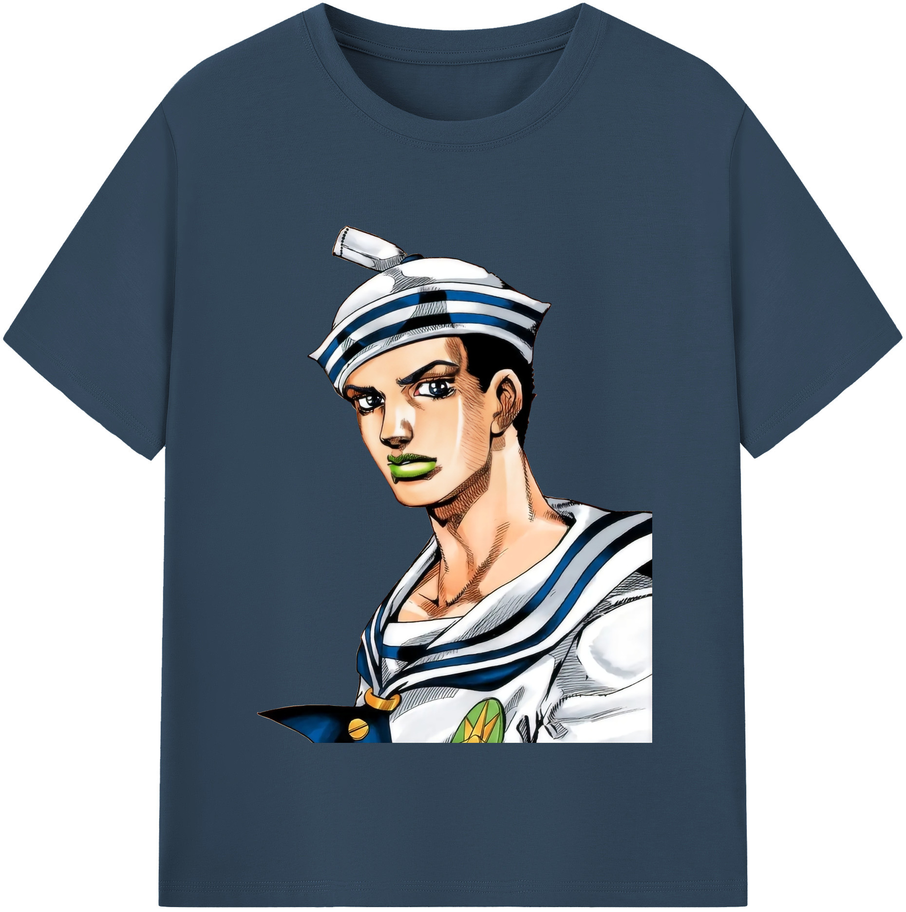 （画像用） ジョジョの奇妙な冒険 東方定助 JoJo's Bizarre Adventure Higashikata Josuke レディースカジュアルプリントTシャツ（綿100％）