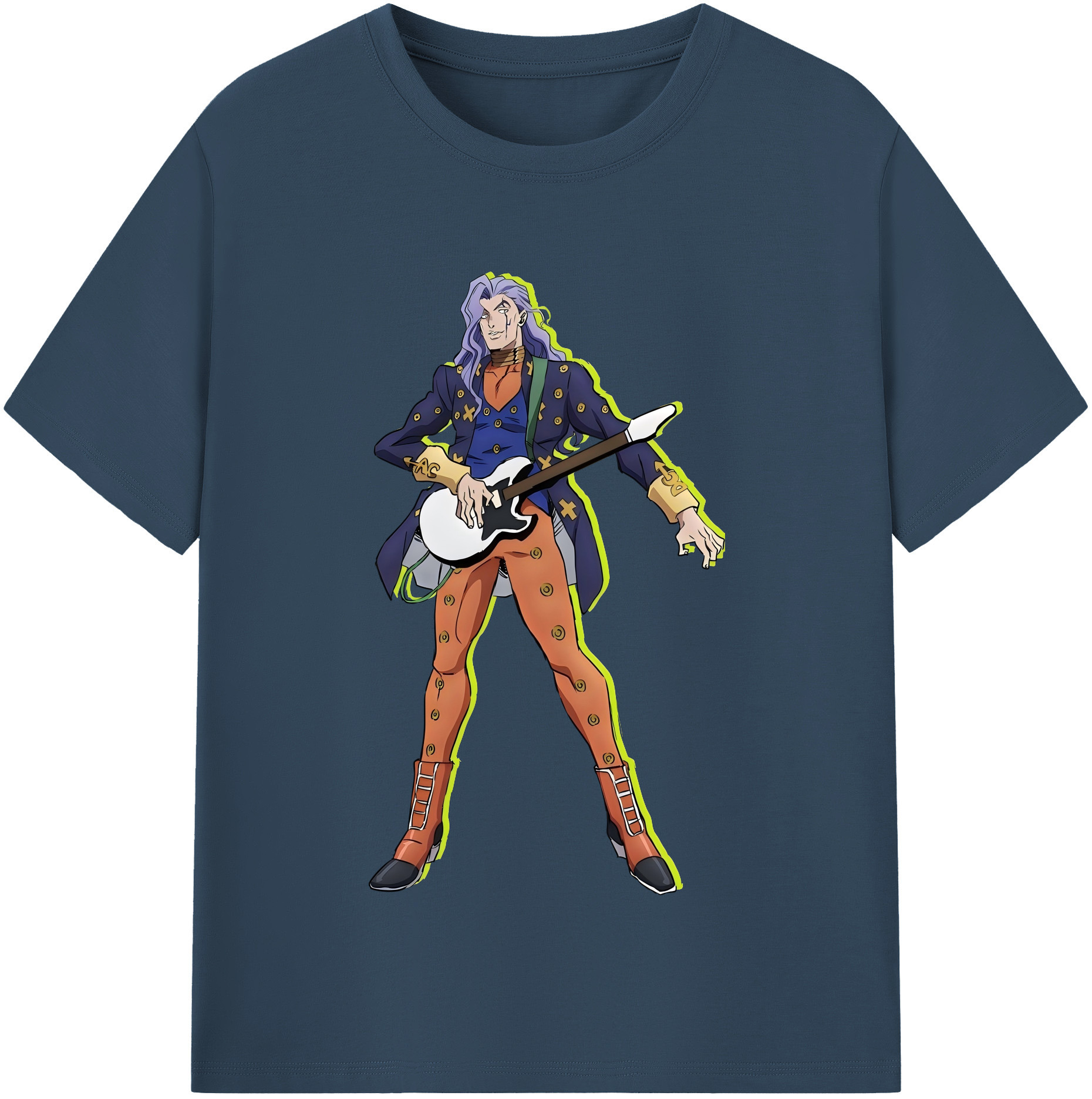 （画像用） ジョジョの奇妙な冒険 おといし あきら JoJo's Bizarre Adventure Akira Otoishi レディースカジュアルプリントTシャツ（綿100％）
