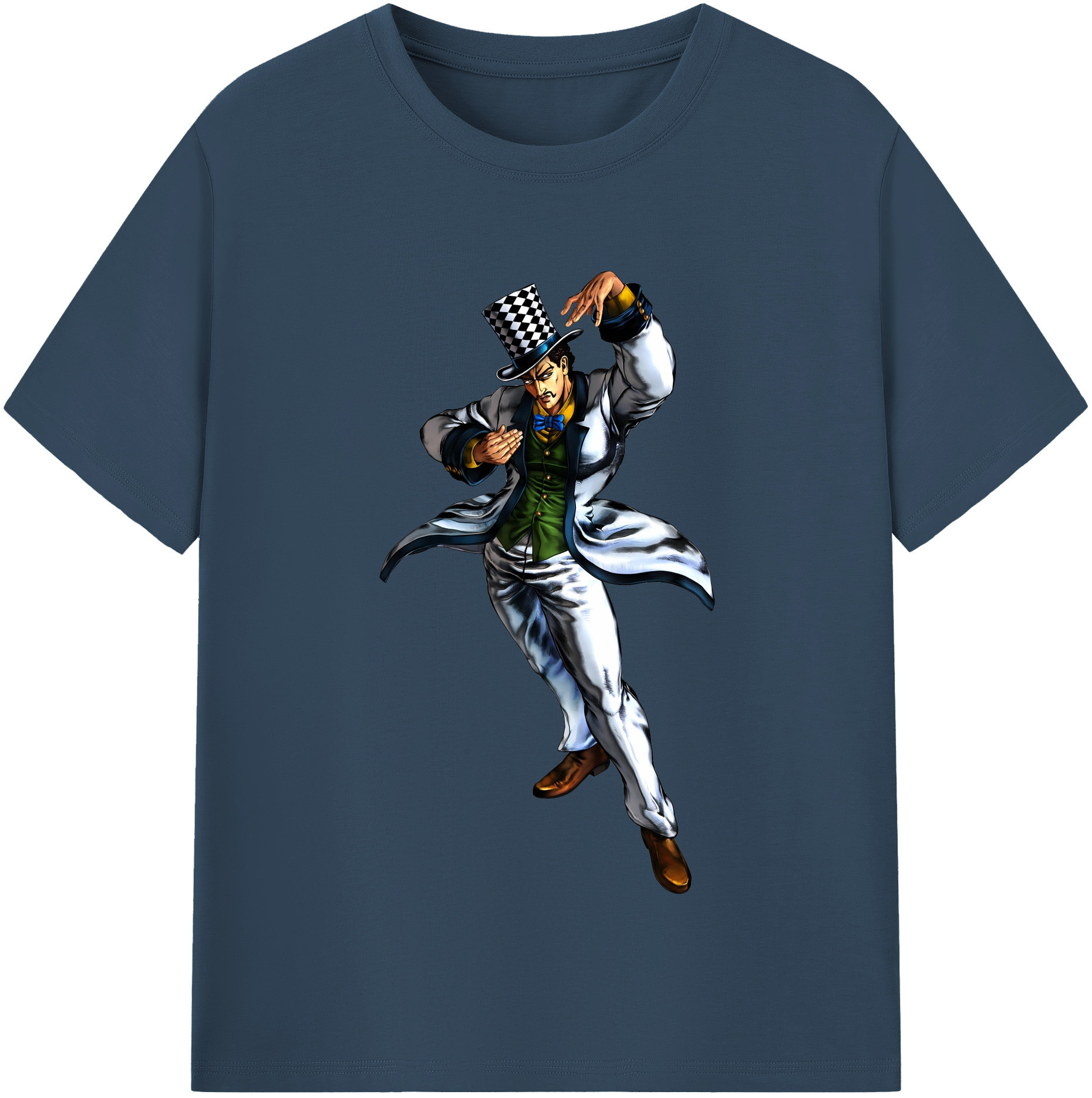 （画像用） ジョジョの奇妙な冒険 ウィル?アントニオ?ツェペリ JoJo's Bizarre Adventure Will Anthonio Zeppeli レディースカジュアルプリントTシャツ（綿100％）
