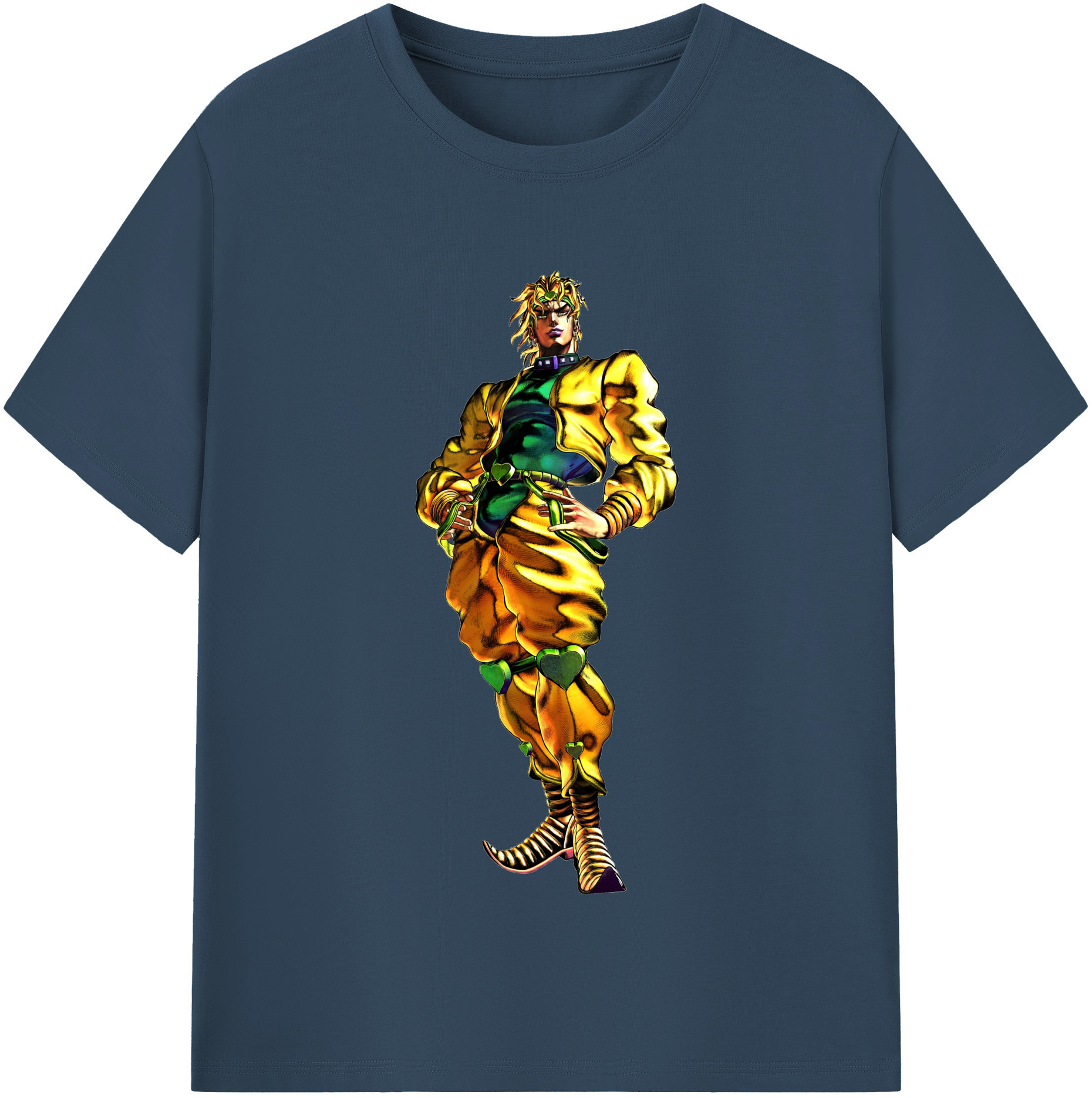 （画像用） ジョジョの奇妙な冒険 ディオ?ブランドー JoJo's Bizarre Adventure Dio Brando レディースカジュアルプリントTシャツ（綿100％）