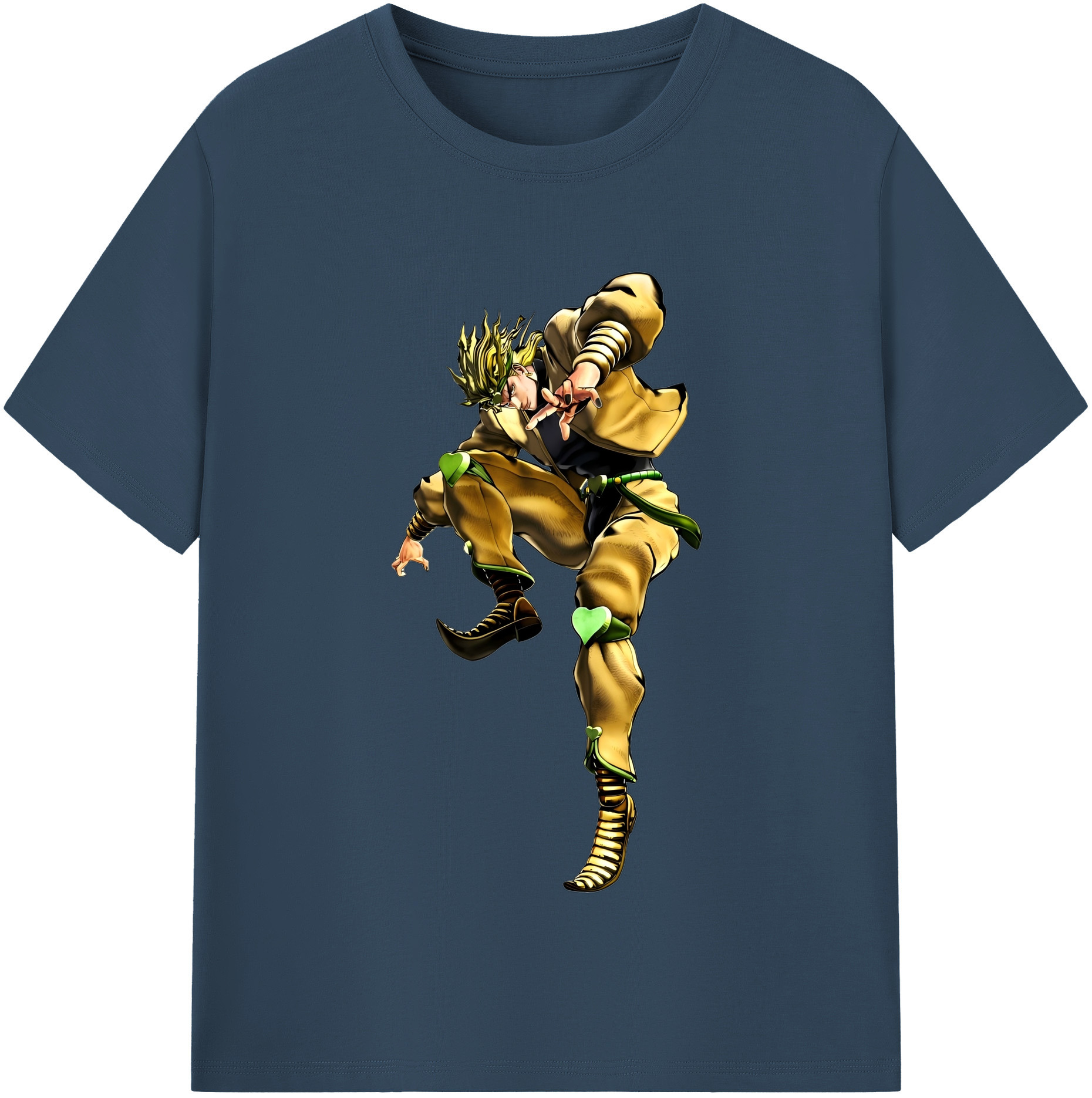 （画像用） ジョジョの奇妙な冒険 ディオ?ブランドー JoJo's Bizarre Adventure Dio Brando レディースカジュアルプリントTシャツ（綿100％）