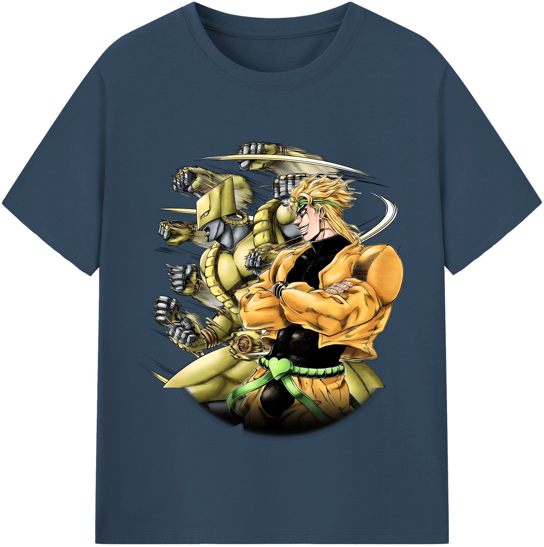 （画像用） ジョジョの奇妙な冒険 ディオ?ブランドー JoJo's Bizarre Adventure Dio Brando レディースカジュアルプリントTシャツ（綿100％）