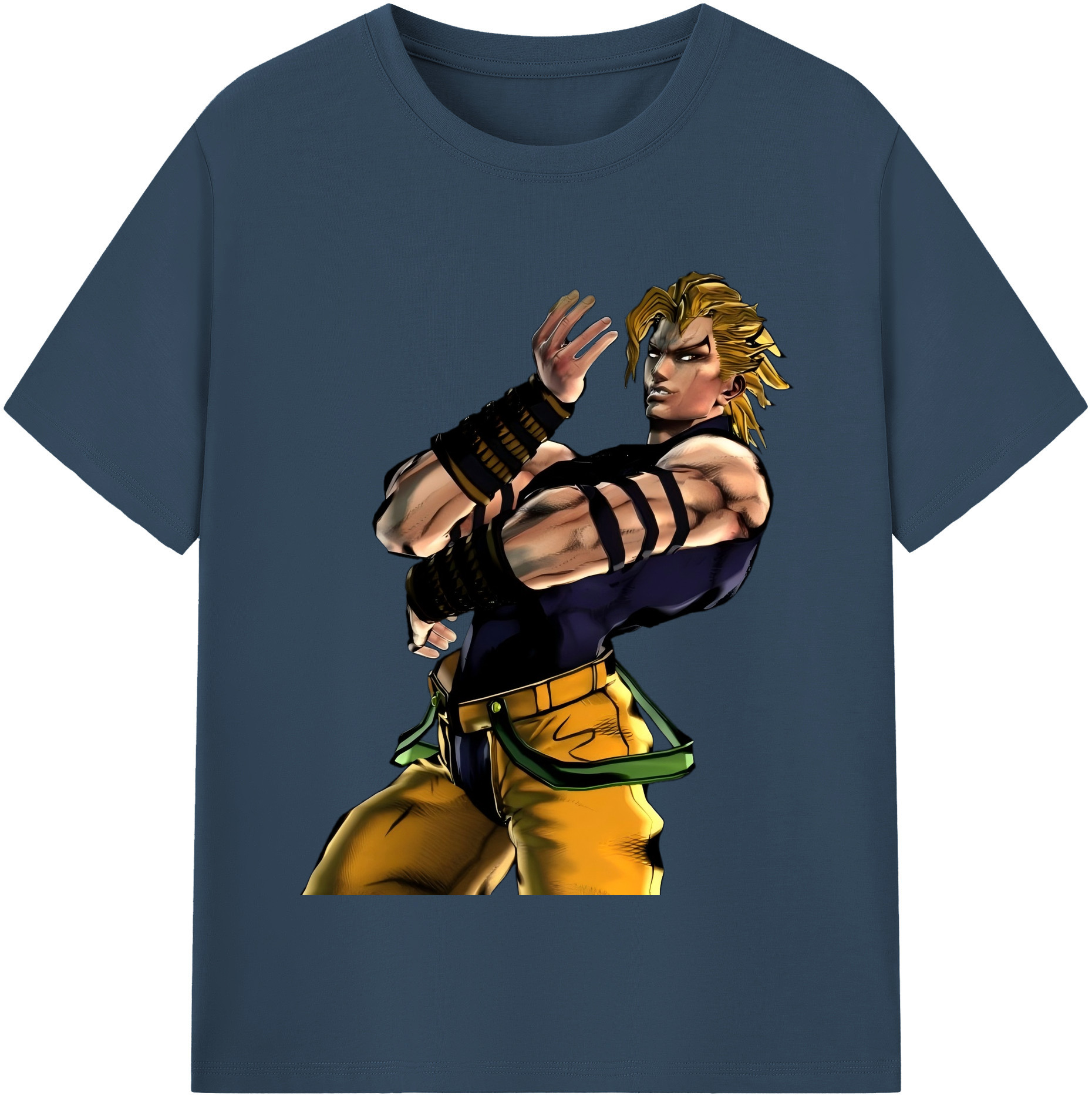 （画像用） ジョジョの奇妙な冒険 ディオ?ブランドー JoJo's Bizarre Adventure Dio Brando レディースカジュアルプリントTシャツ（綿100％）