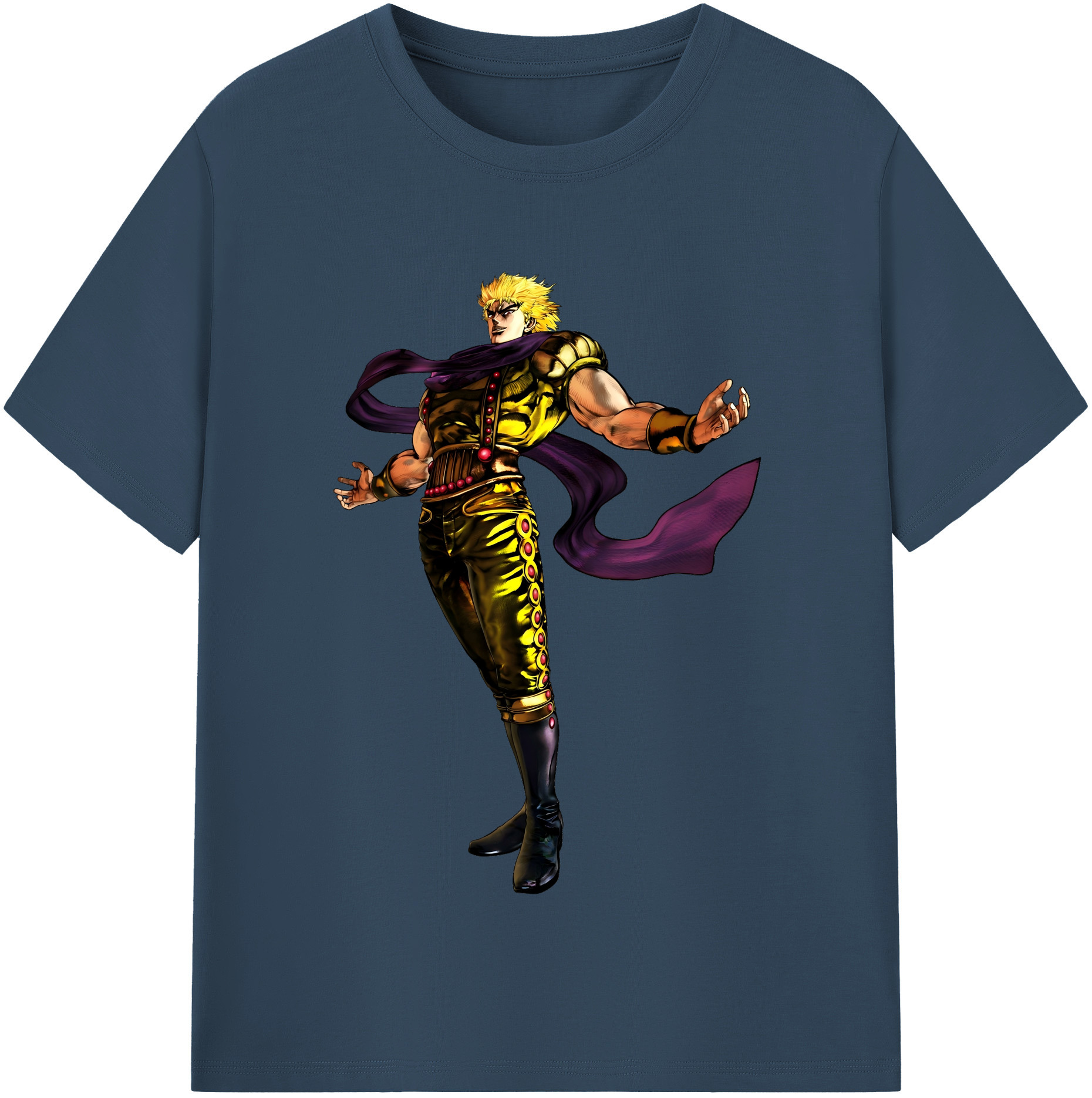 （画像用） ジョジョの奇妙な冒険 ディオ?ブランドー JoJo's Bizarre Adventure Dio Brando レディースカジュアルプリントTシャツ（綿100％）