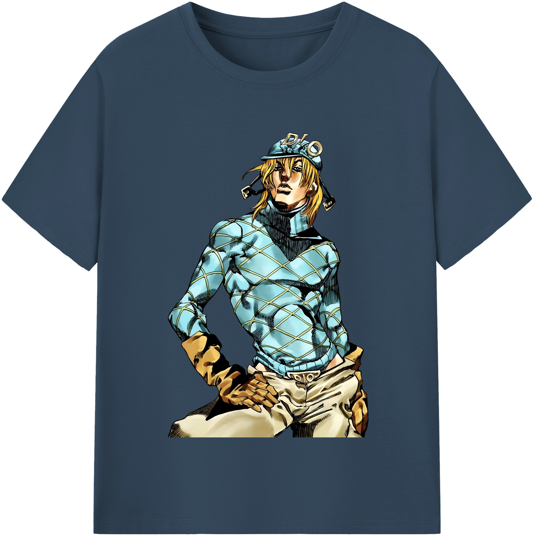 （画像用） ジョジョの奇妙な冒険 ディオ?ブランドー JoJo's Bizarre Adventure Dio Brando レディースカジュアルプリントTシャツ（綿100％）