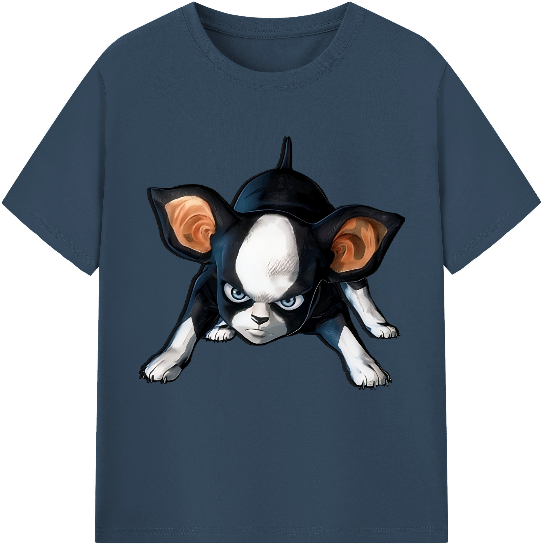 （画像用） ジョジョの奇妙な冒険 イギー JoJo's Bizarre Adventure Iggy レディースカジュアルプリントTシャツ（綿100％）