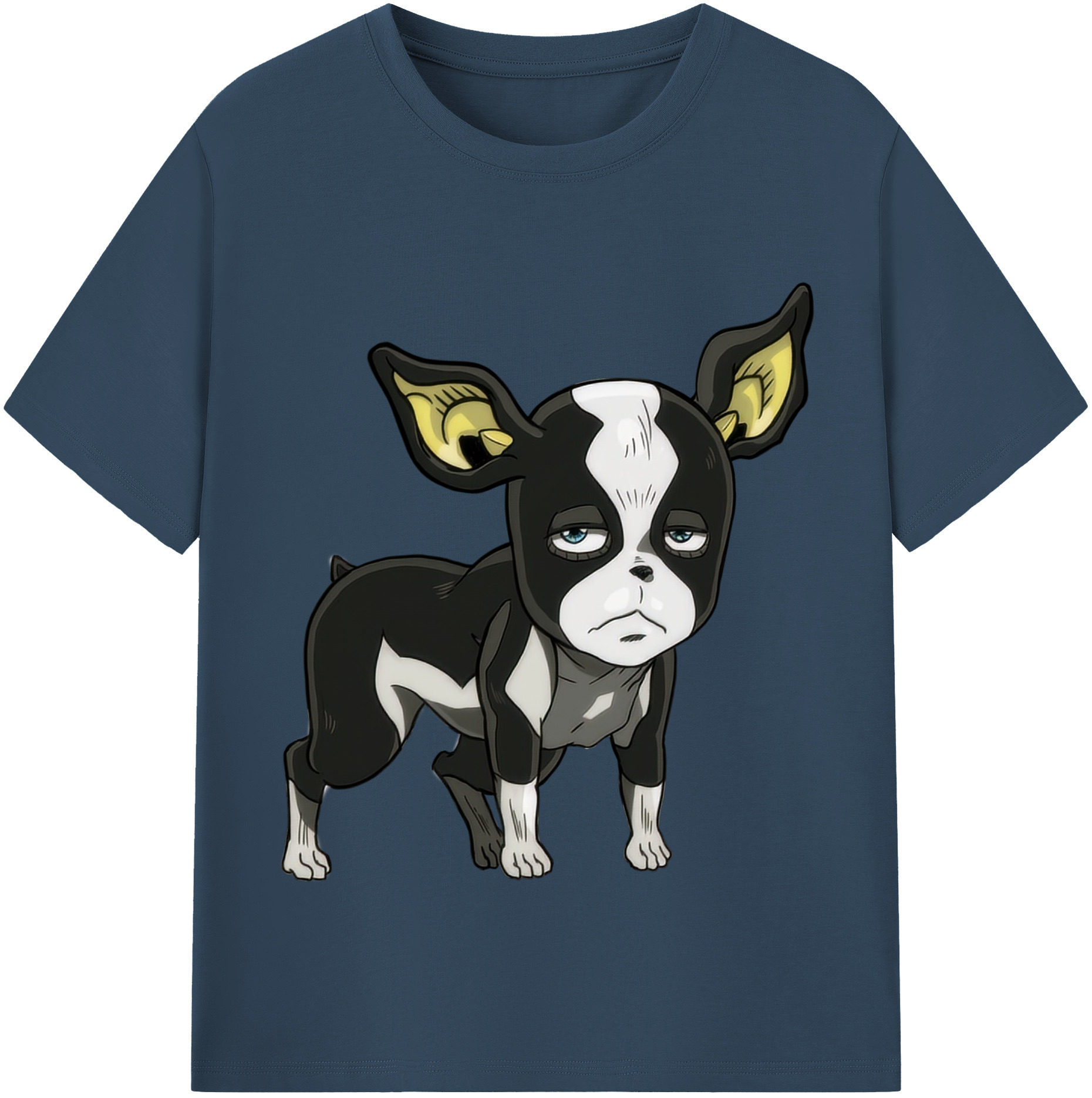 （画像用） ジョジョの奇妙な冒険 イギー JoJo's Bizarre Adventure Iggy レディースカジュアルプリントTシャツ（綿100％）