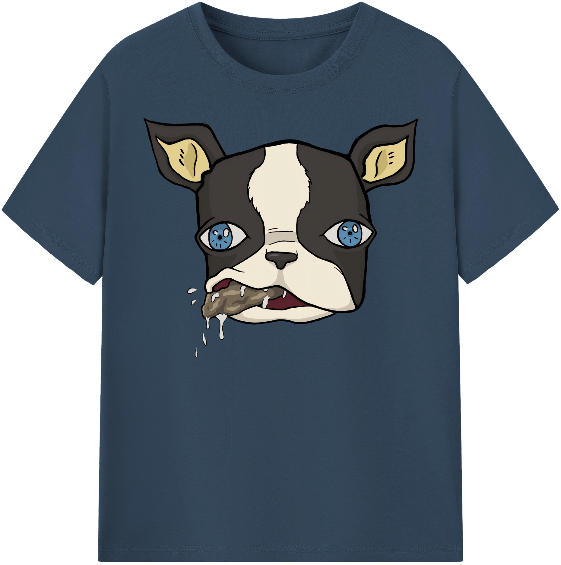 （画像用） ジョジョの奇妙な冒険 イギー JoJo's Bizarre Adventure Iggy レディースカジュアルプリントTシャツ（綿100％）