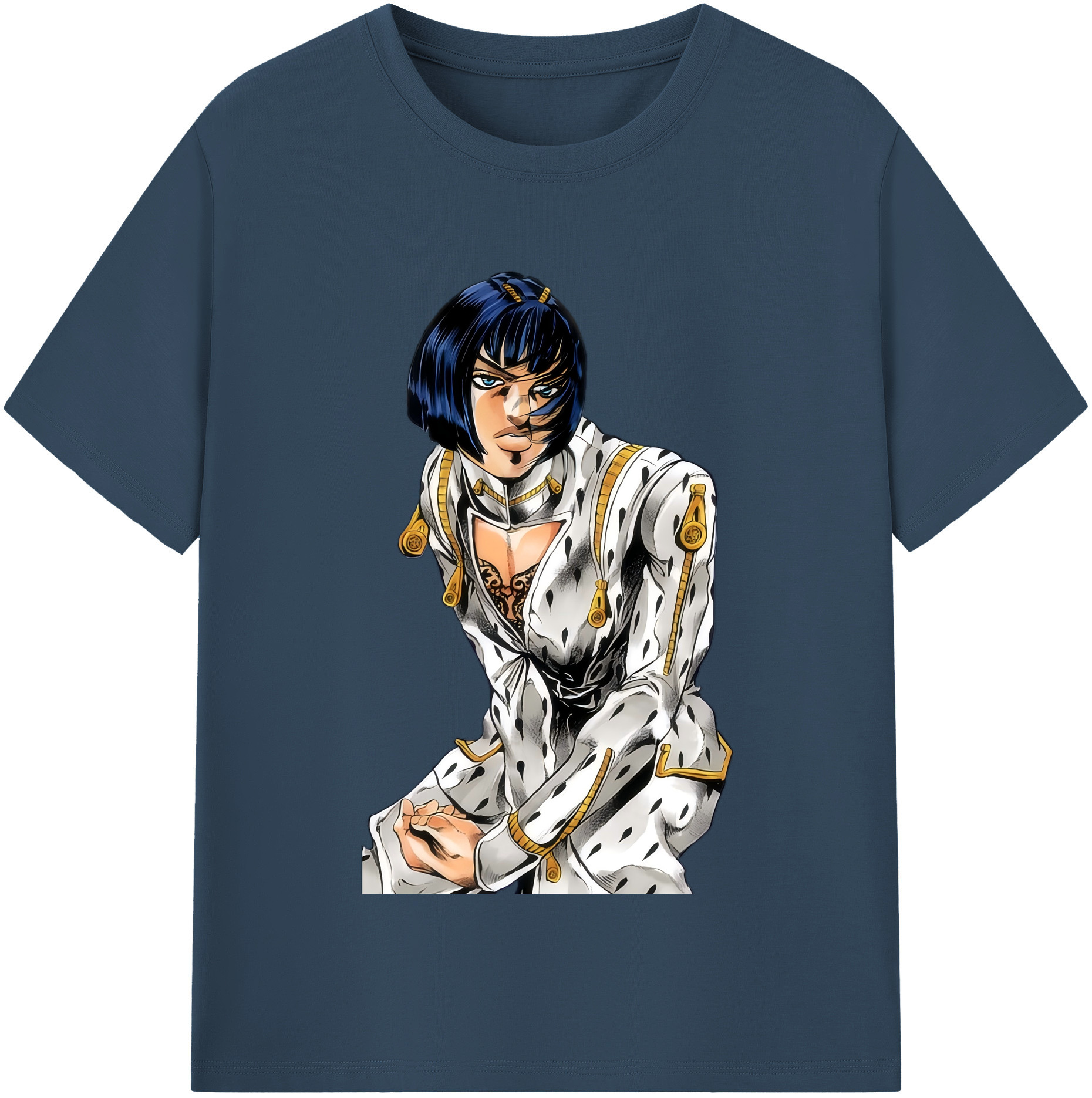 （画像用） ジョジョの奇妙な冒険 ブローノ?ブチャラティ JoJo's Bizarre Adventure Bruno Bucciarati レディースカジュアルプリントTシャツ（綿100％）