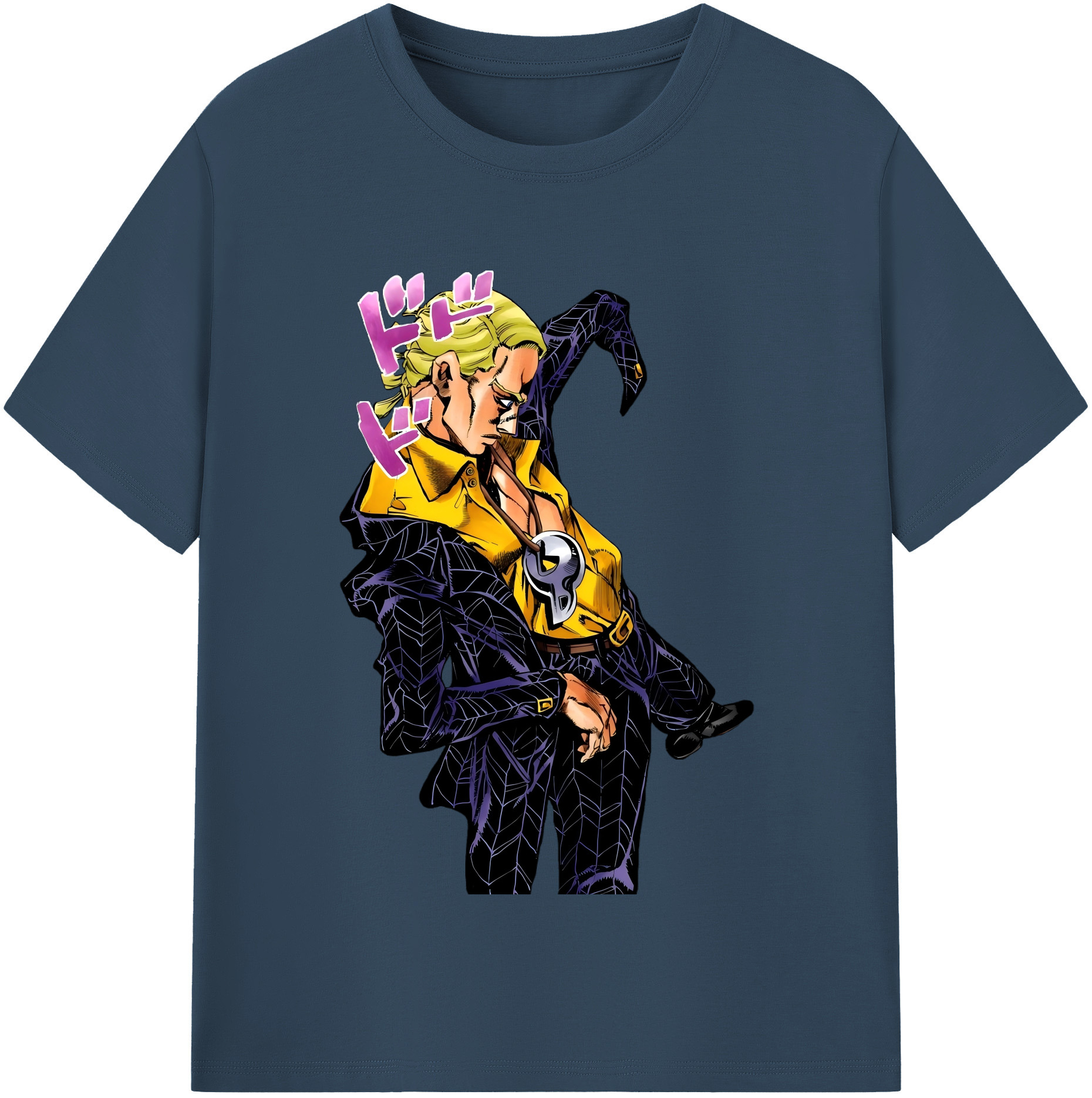（画像用） ジョジョの奇妙な冒険 プロシュート JoJo's Bizarre Adventure Prosciutto レディースカジュアルプリントTシャツ（綿100％）