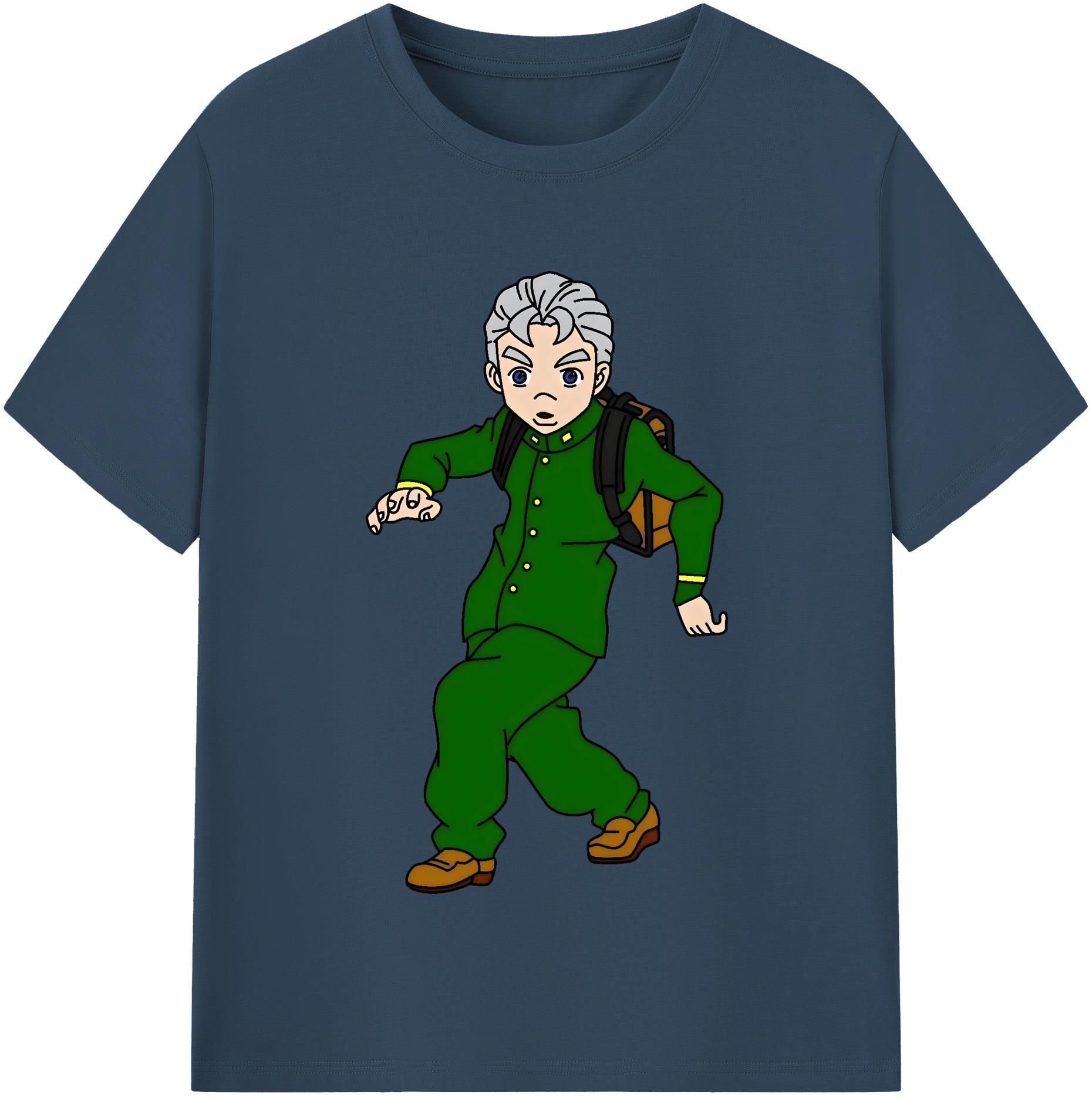 （画像用） ジョジョの奇妙な冒険 広瀨康一 JoJo's Bizarre Adventure Hirose Koichi レディースカジュアルプリントTシャツ（綿100％）