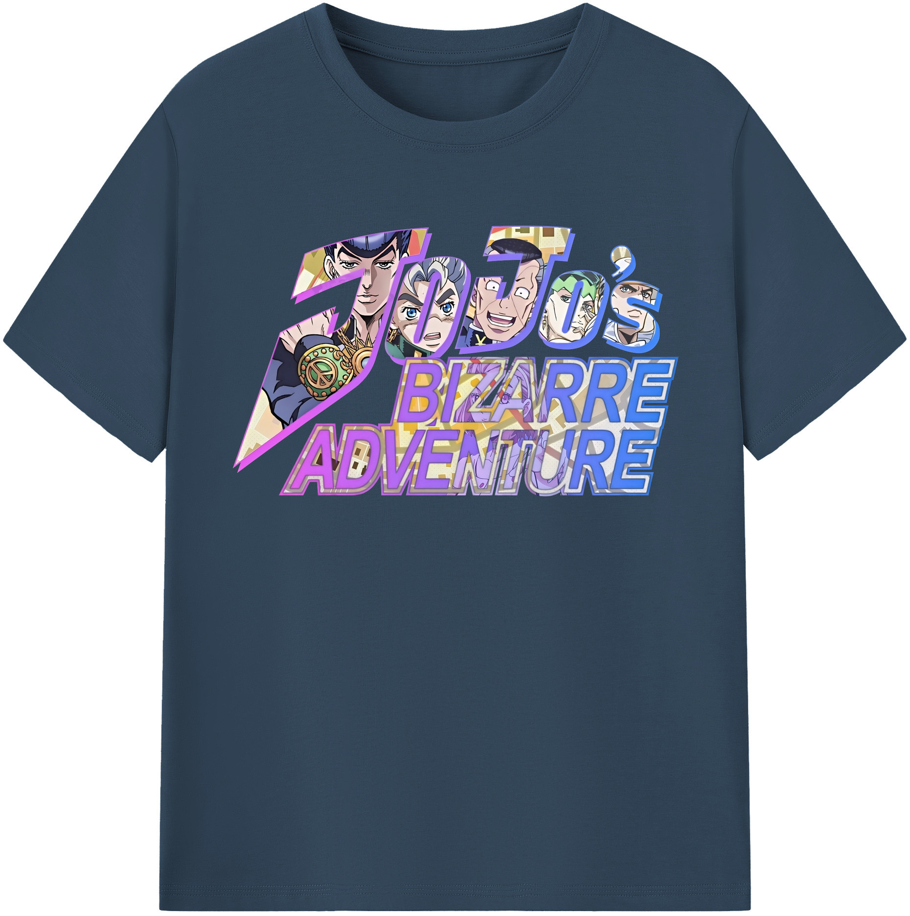 （画像用） ジョジョの奇妙な冒険 JoJo's Bizarre Adventure レディースカジュアルプリントTシャツ（綿100％）