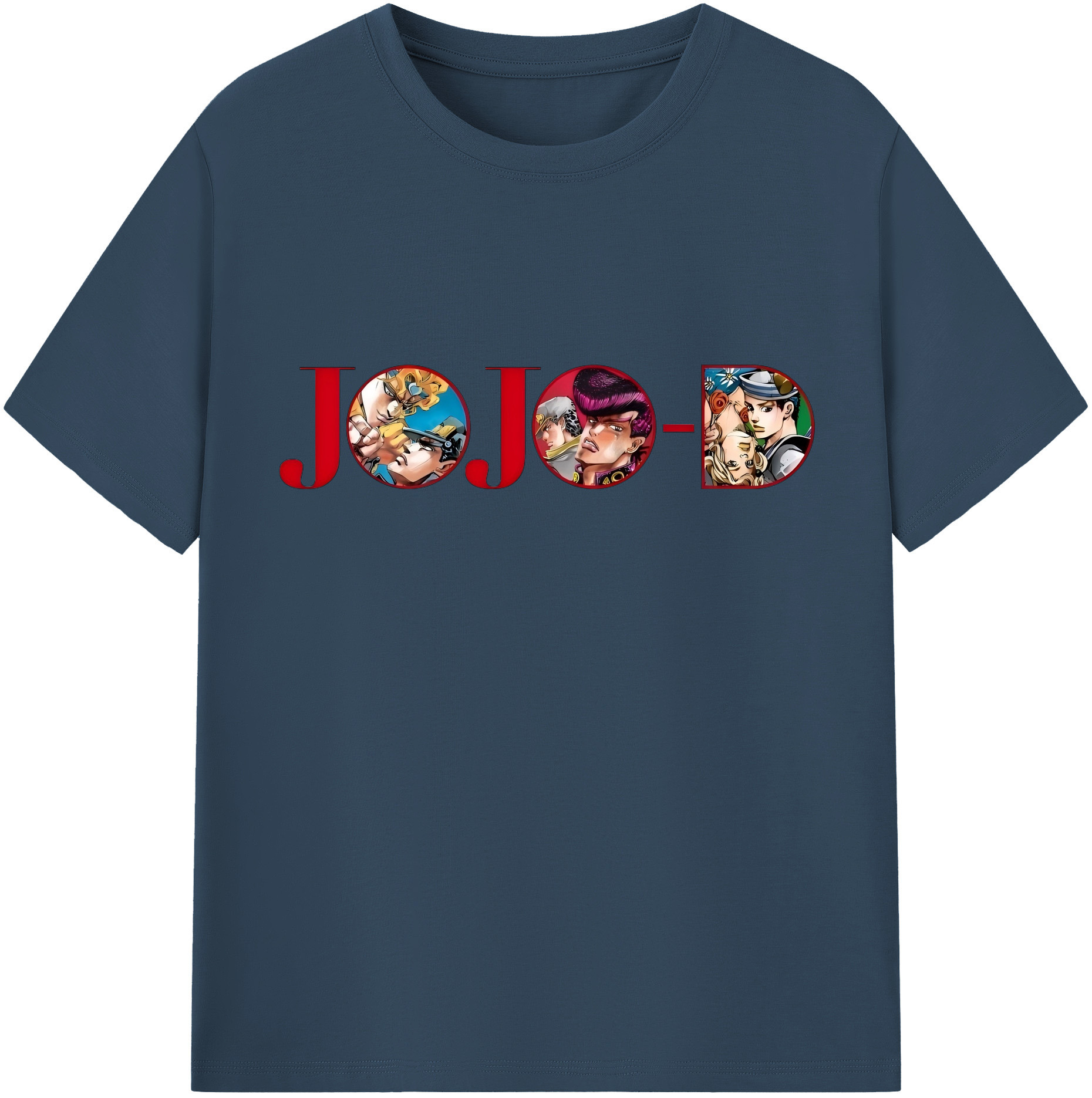 （画像用） ジョジョの奇妙な冒険 JoJo's Bizarre Adventure レディースカジュアルプリントTシャツ（綿100％）