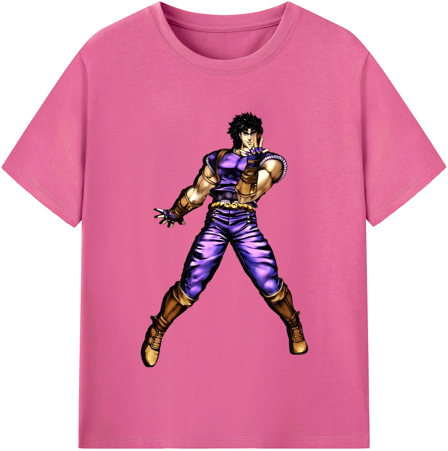 （画像用） ジョジョの奇妙な冒険 /ジョナサン?ジョースター JoJo's Bizarre Adventure Jonathan Joestar レディースカジュアルプリントTシャツ（綿100％）