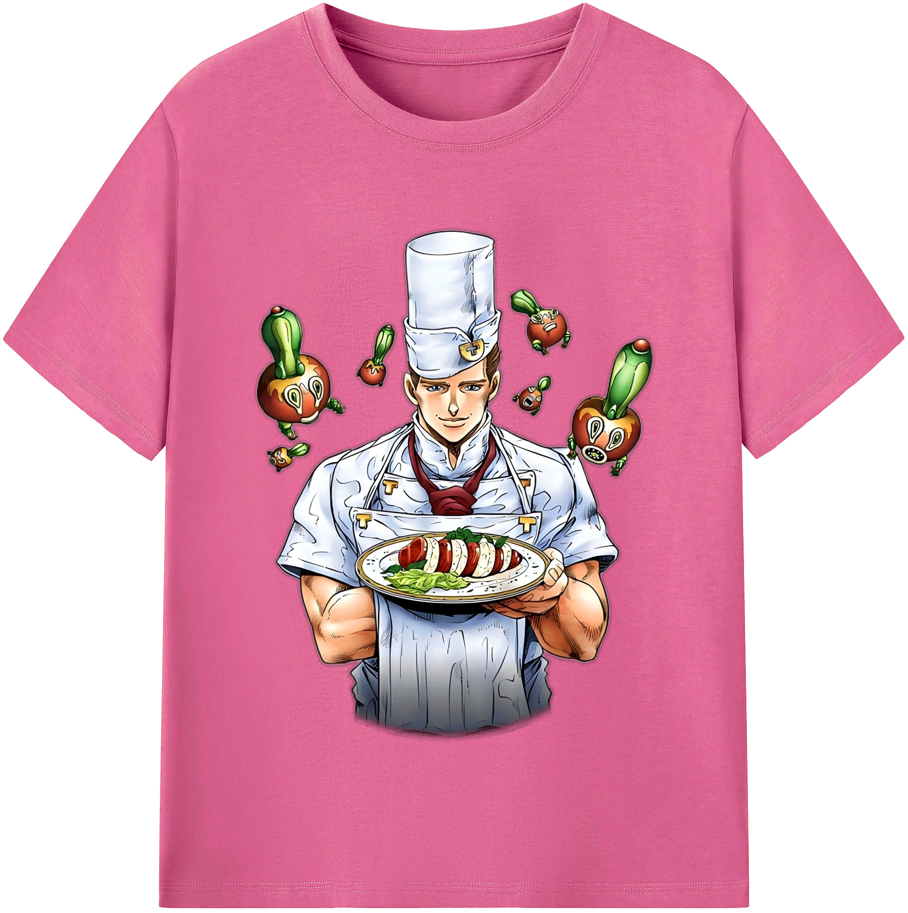 （画像用） ジョジョの奇妙な冒険 Tonio Trussardi JoJo's Bizarre Adventure トニオ?トラッサルディ レディースカジュアルプリントTシャツ（綿100％）