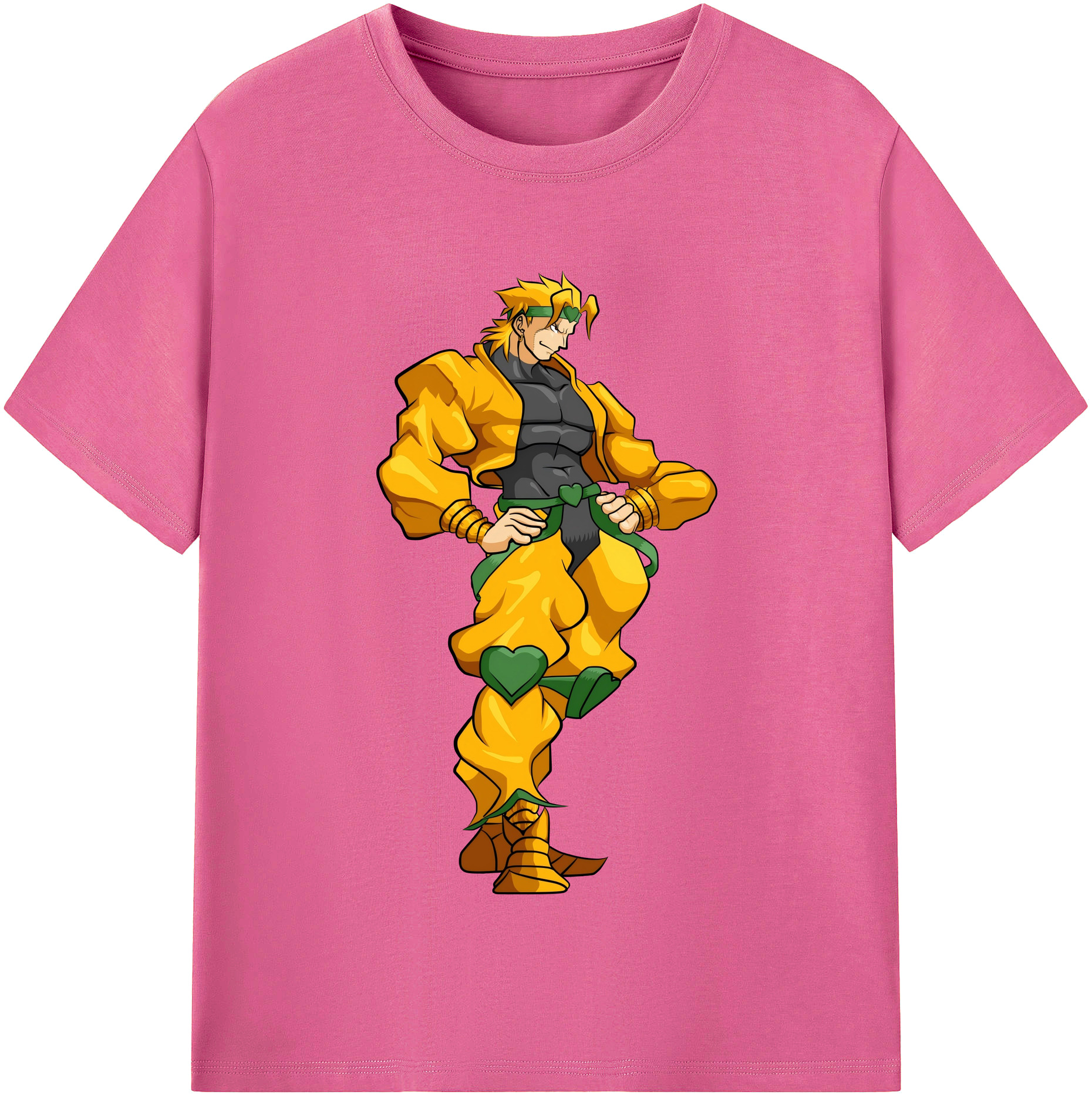 （画像用） ジョジョの奇妙な冒険 ディオ?ブランドー JoJo's Bizarre Adventure Dio Brando レディースカジュアルプリントTシャツ（綿100％）