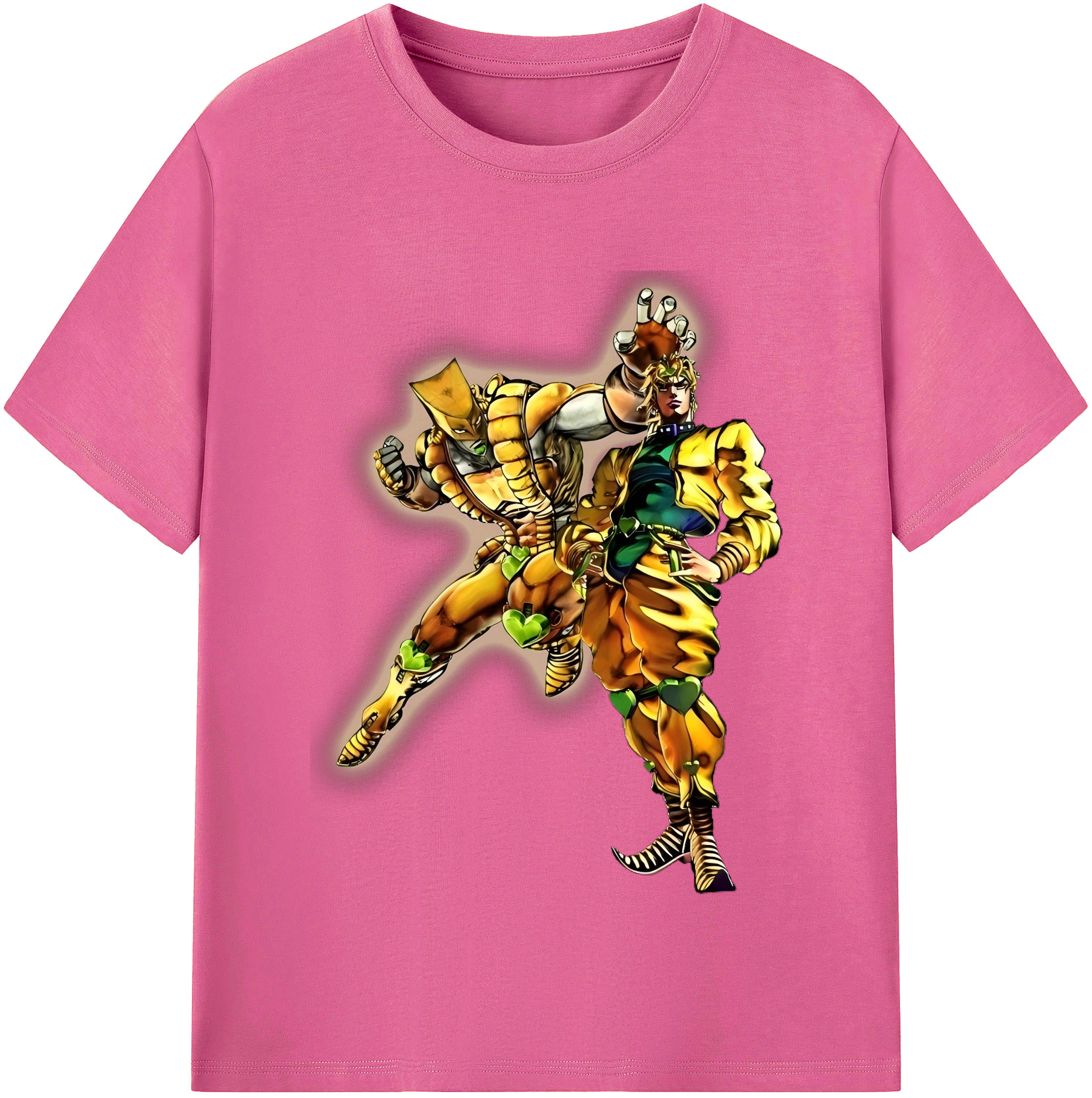 （画像用） ジョジョの奇妙な冒険 ディオ?ブランドー JoJo's Bizarre Adventure Dio Brando レディースカジュアルプリントTシャツ（綿100％）