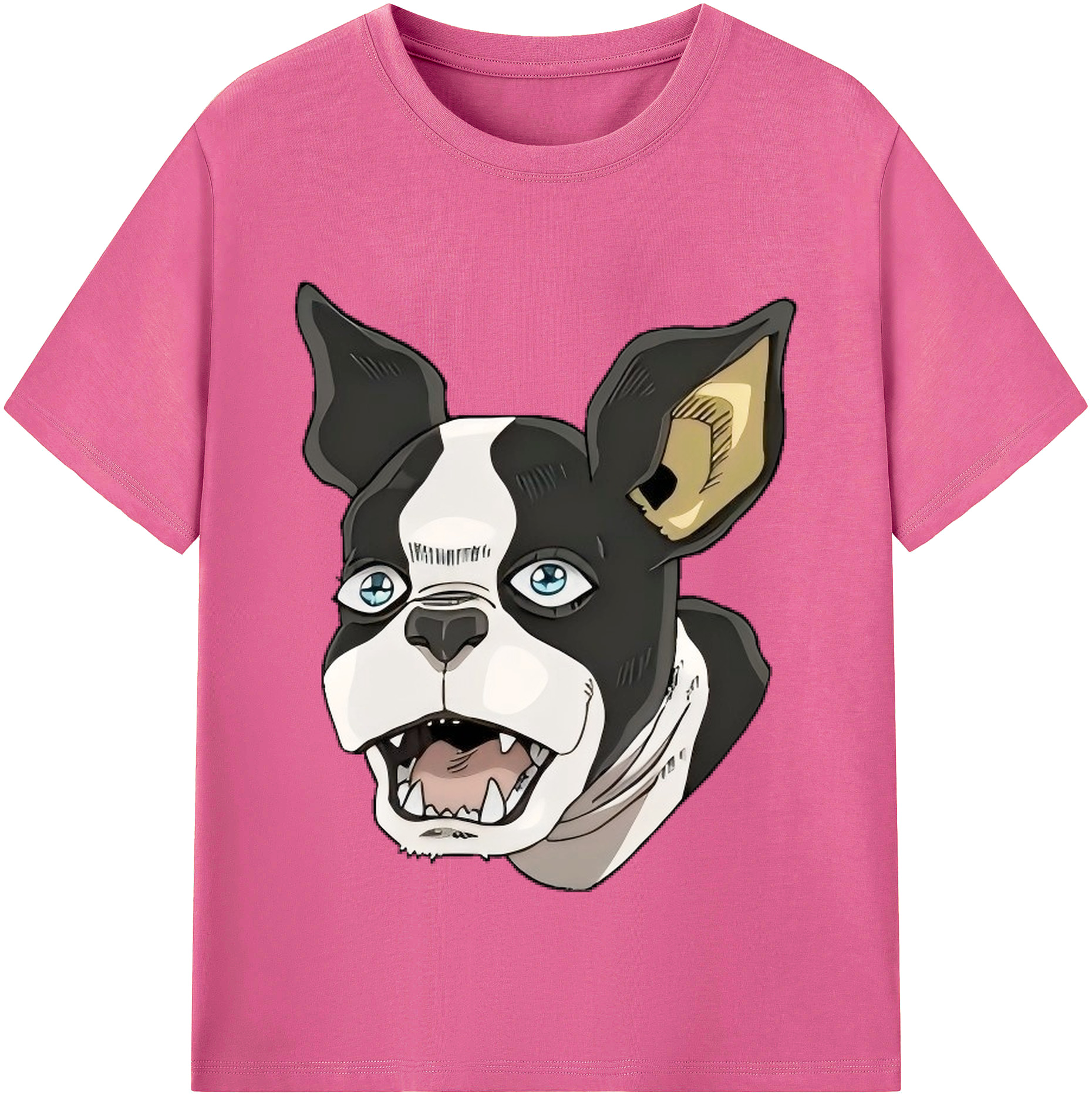 （画像用） ジョジョの奇妙な冒険 イギー JoJo's Bizarre Adventure Iggy レディースカジュアルプリントTシャツ（綿100％）