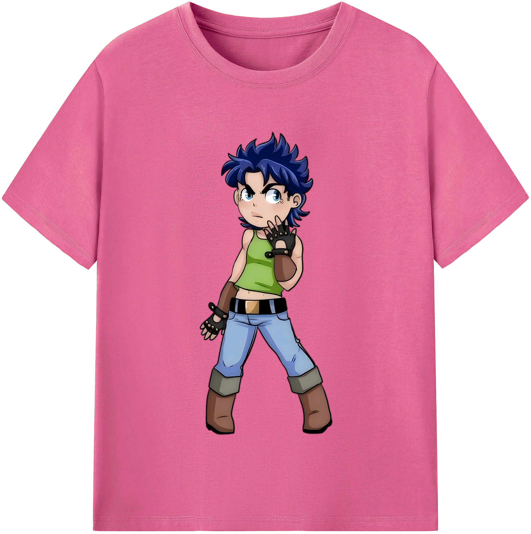 （画像用） ジョジョの奇妙な冒険 広瀨康一 JoJo's Bizarre Adventure Hirose Koichi レディースカジュアルプリントTシャツ（綿100％）