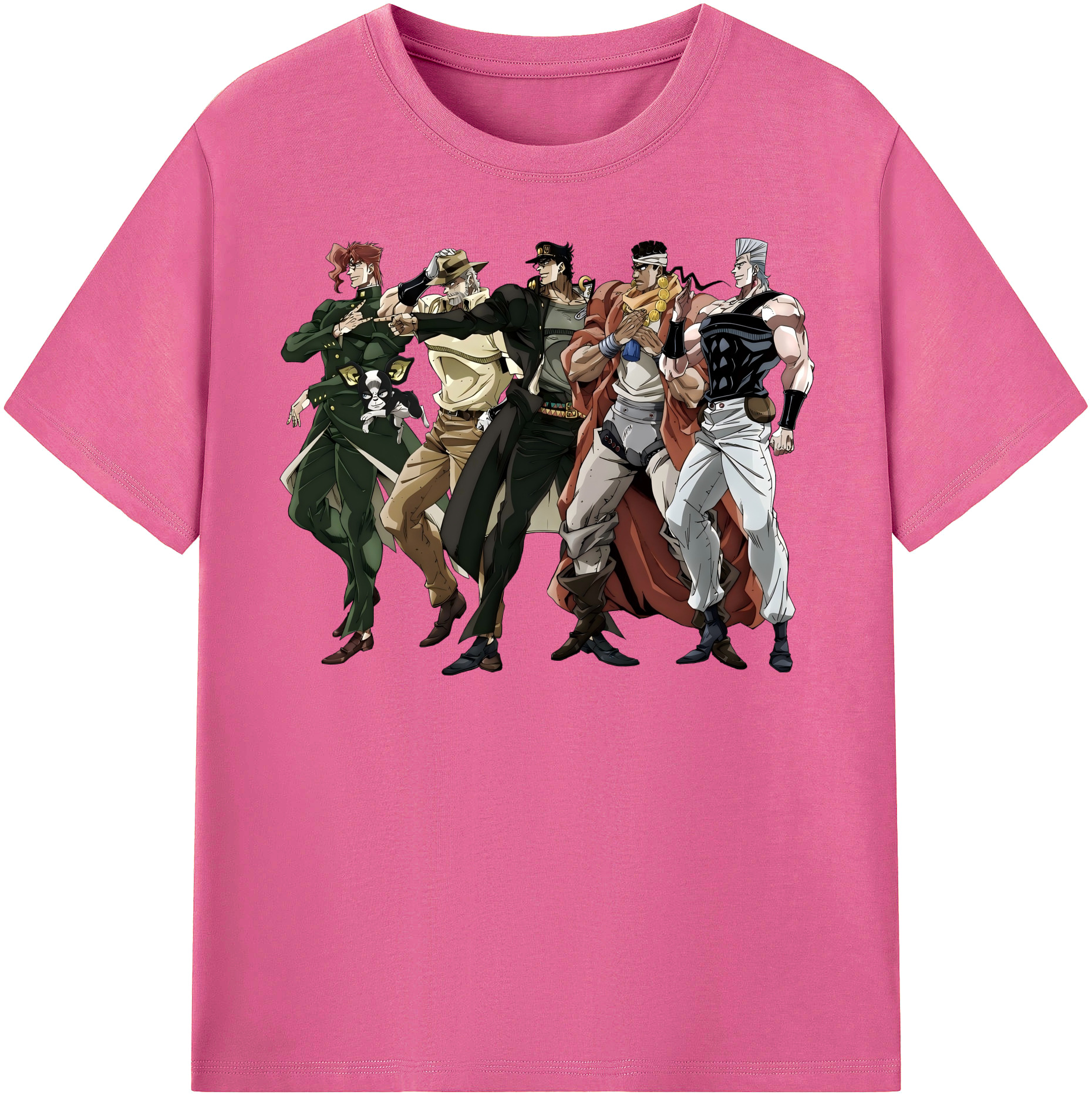 （画像用） ジョジョの奇妙な冒険 JoJo's Bizarre Adventure レディースカジュアルプリントTシャツ（綿100％）