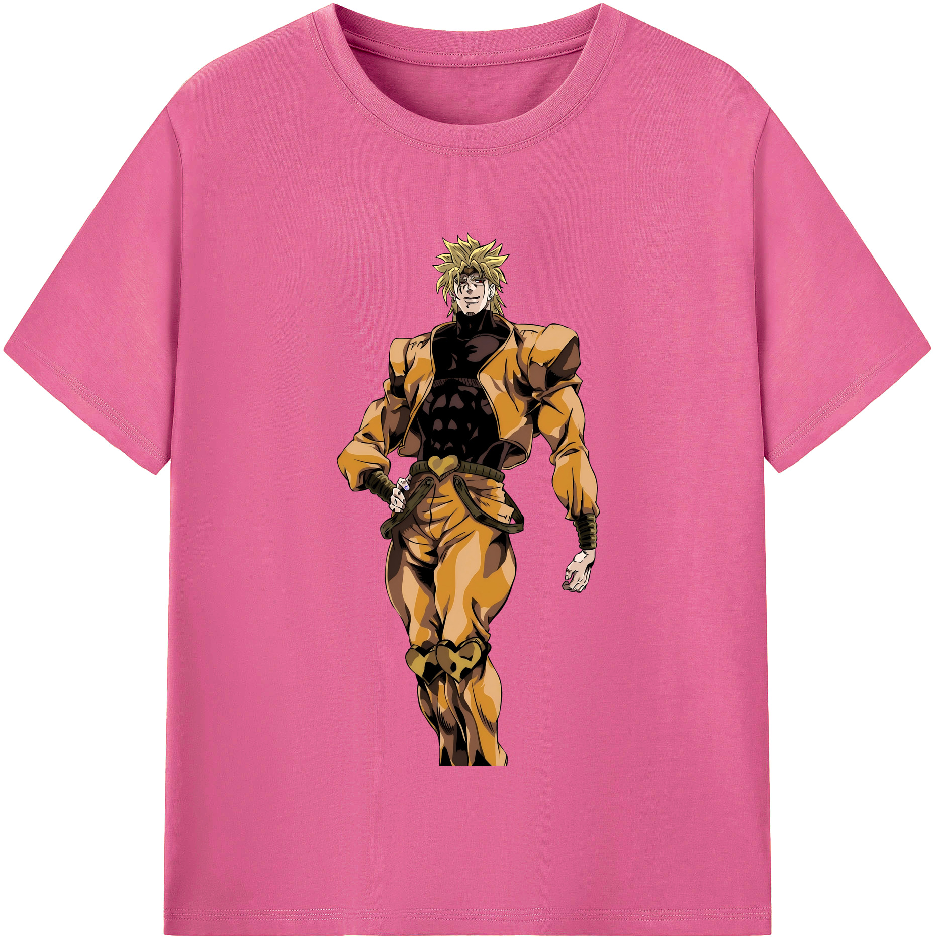 （画像用） ジョジョの奇妙な冒険 ディオ?ブランドー JoJo's Bizarre Adventure Dio Brando レディースカジュアルプリントTシャツ（綿100％）