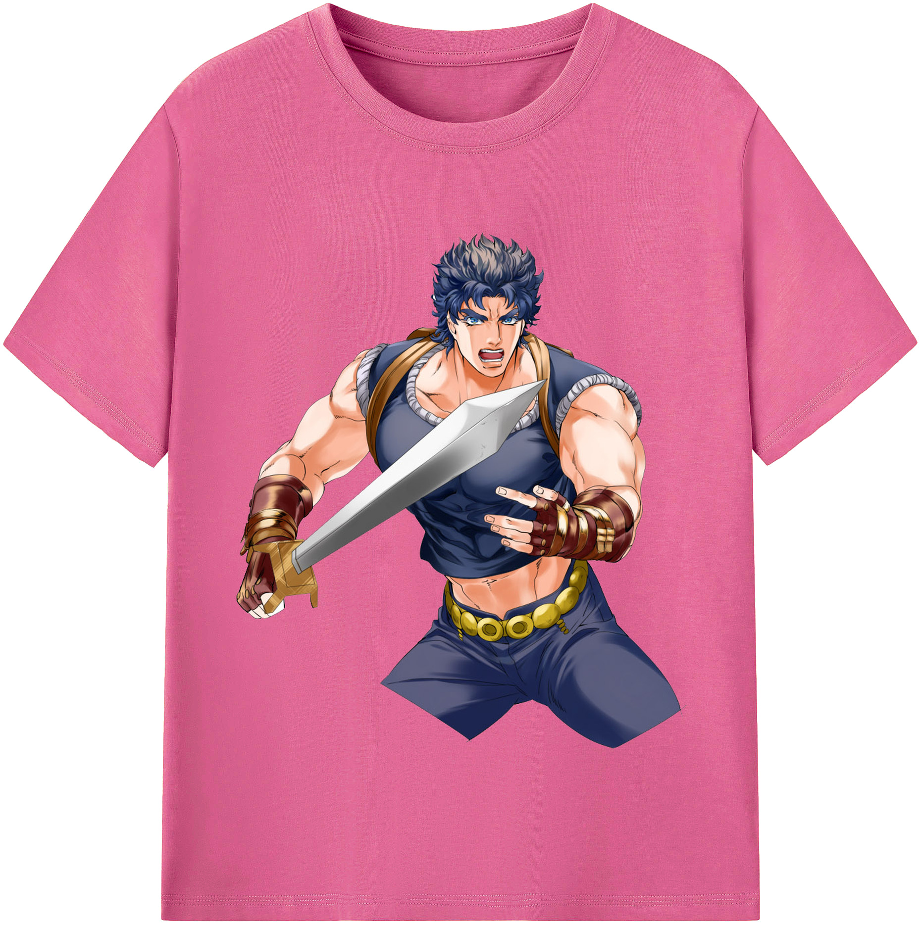 （画像用） ジョジョの奇妙な冒険 /ジョナサン?ジョースター JoJo's Bizarre Adventure Jonathan Joestar レディースカジュアルプリントTシャツ（綿100％）