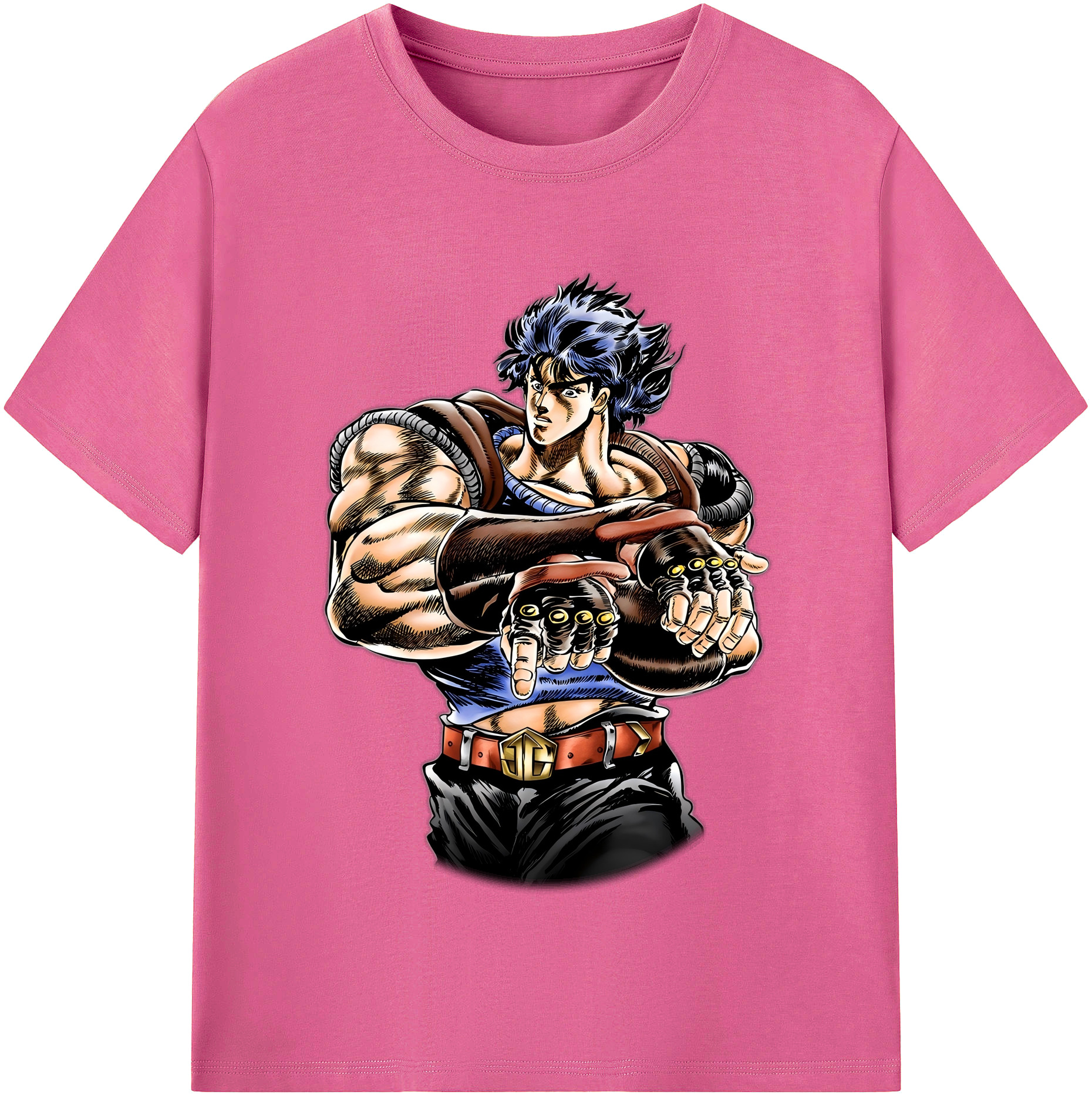 （画像用） ジョジョの奇妙な冒険 /ジョナサン?ジョースター JoJo's Bizarre Adventure Jonathan Joestar レディースカジュアルプリントTシャツ（綿100％）