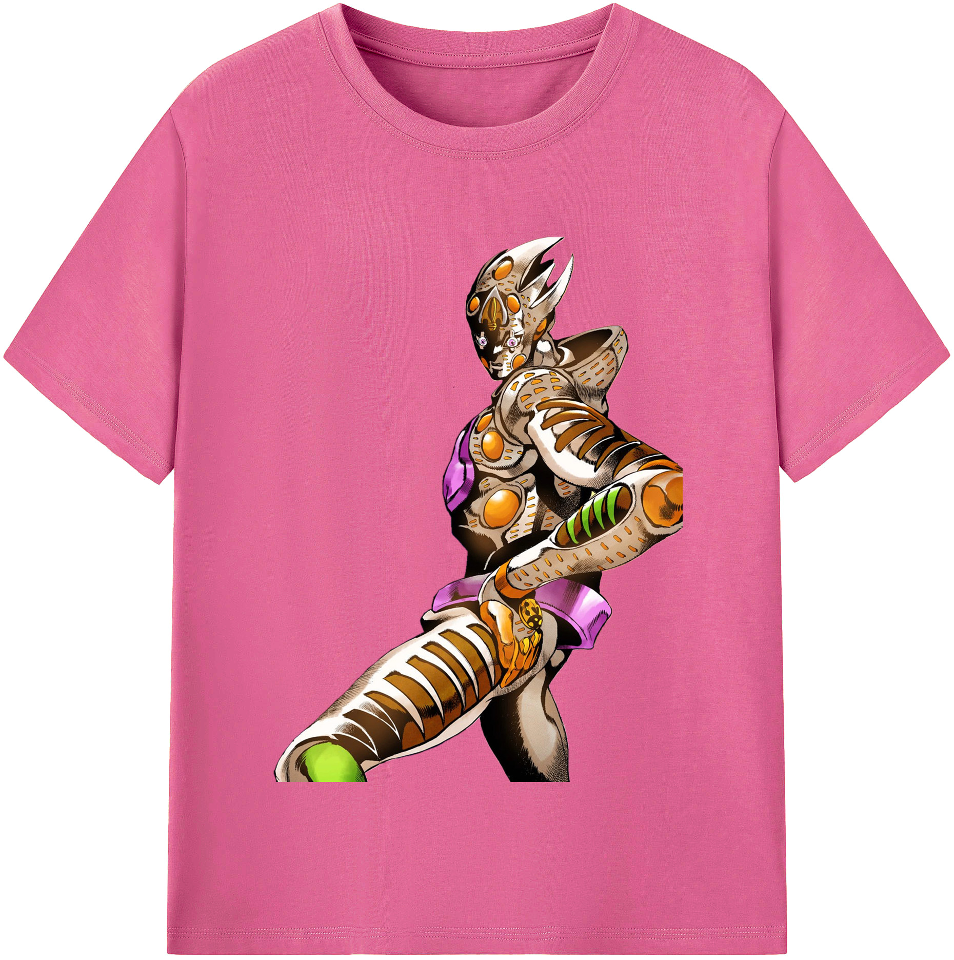 （画像用） ジョジョの奇妙な冒険 ジョルノ?ジョバァーナ JoJo's Bizarre Adventure Giorno Giovanna レディースカジュアルプリントTシャツ（綿100％）