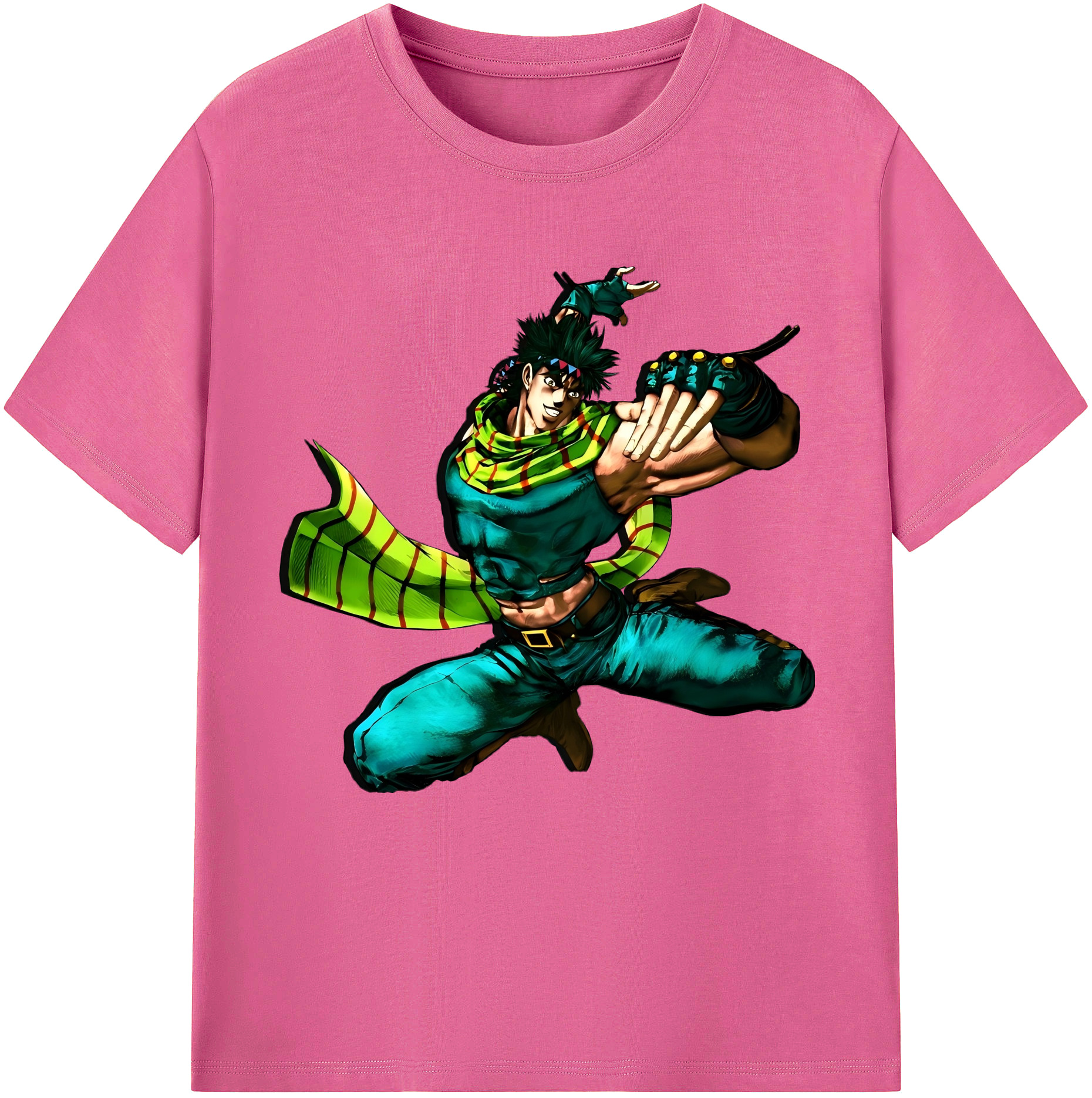 （画像用） ジョジョの奇妙な冒険 ジョセフ?ジョースター JoJo's Bizarre Adventure Joseph Joestar レディースカジュアルプリントTシャツ（綿100％）