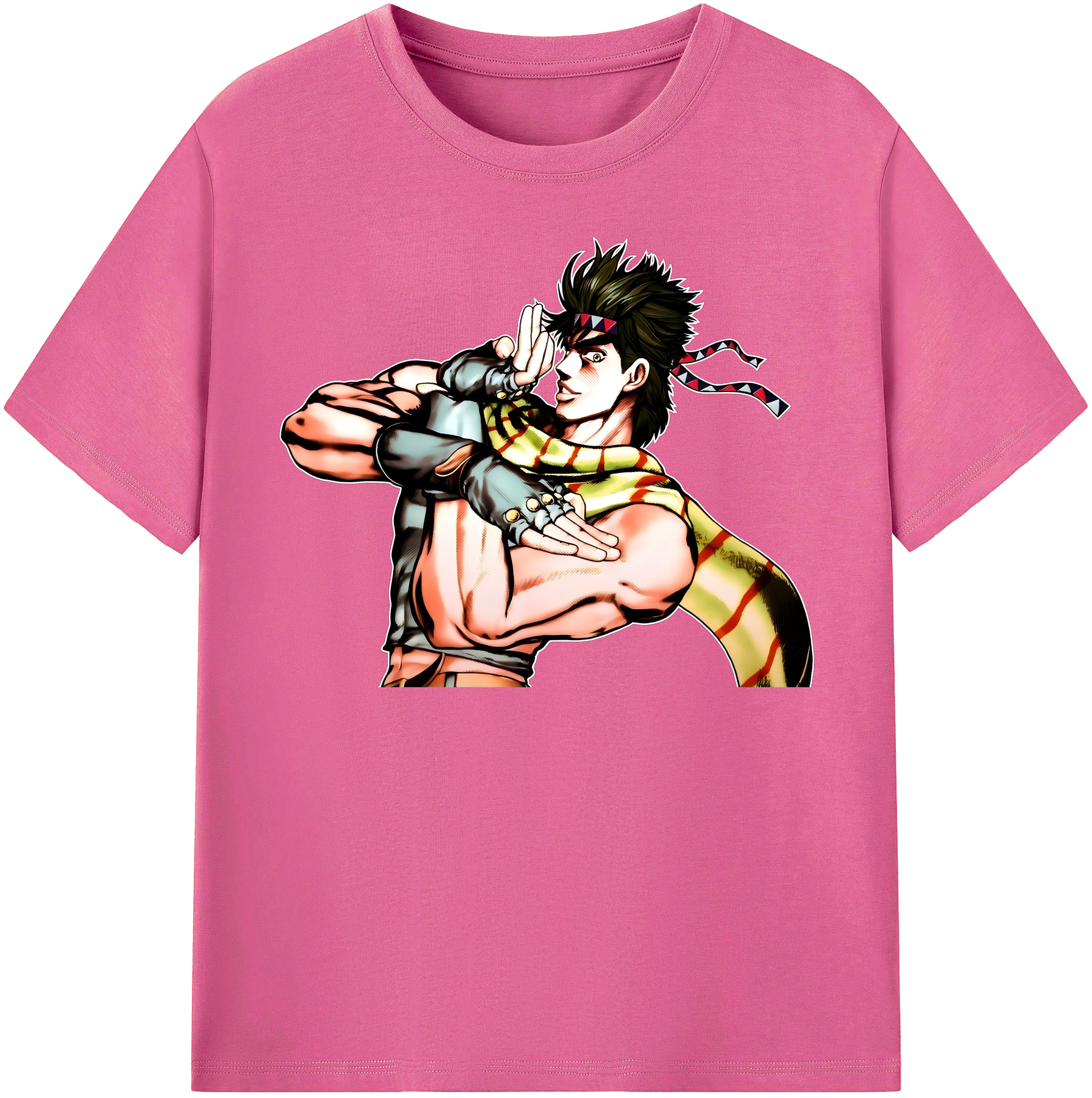 （画像用） ジョジョの奇妙な冒険 ジョセフ?ジョースター JoJo's Bizarre Adventure Joseph Joestar レディースカジュアルプリントTシャツ（綿100％）