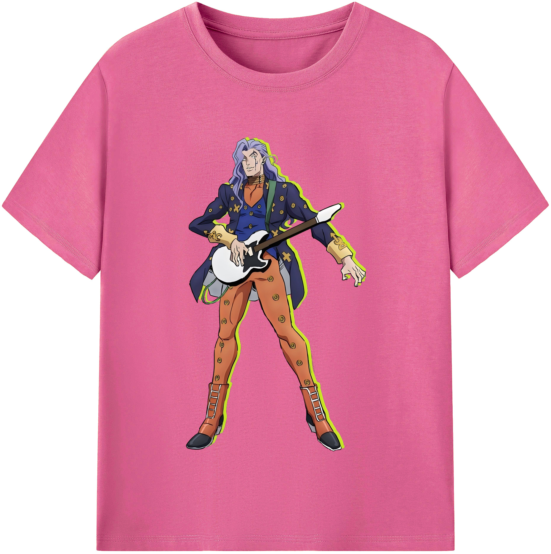 （画像用） ジョジョの奇妙な冒険 おといし あきら JoJo's Bizarre Adventure Akira Otoishi レディースカジュアルプリントTシャツ（綿100％）