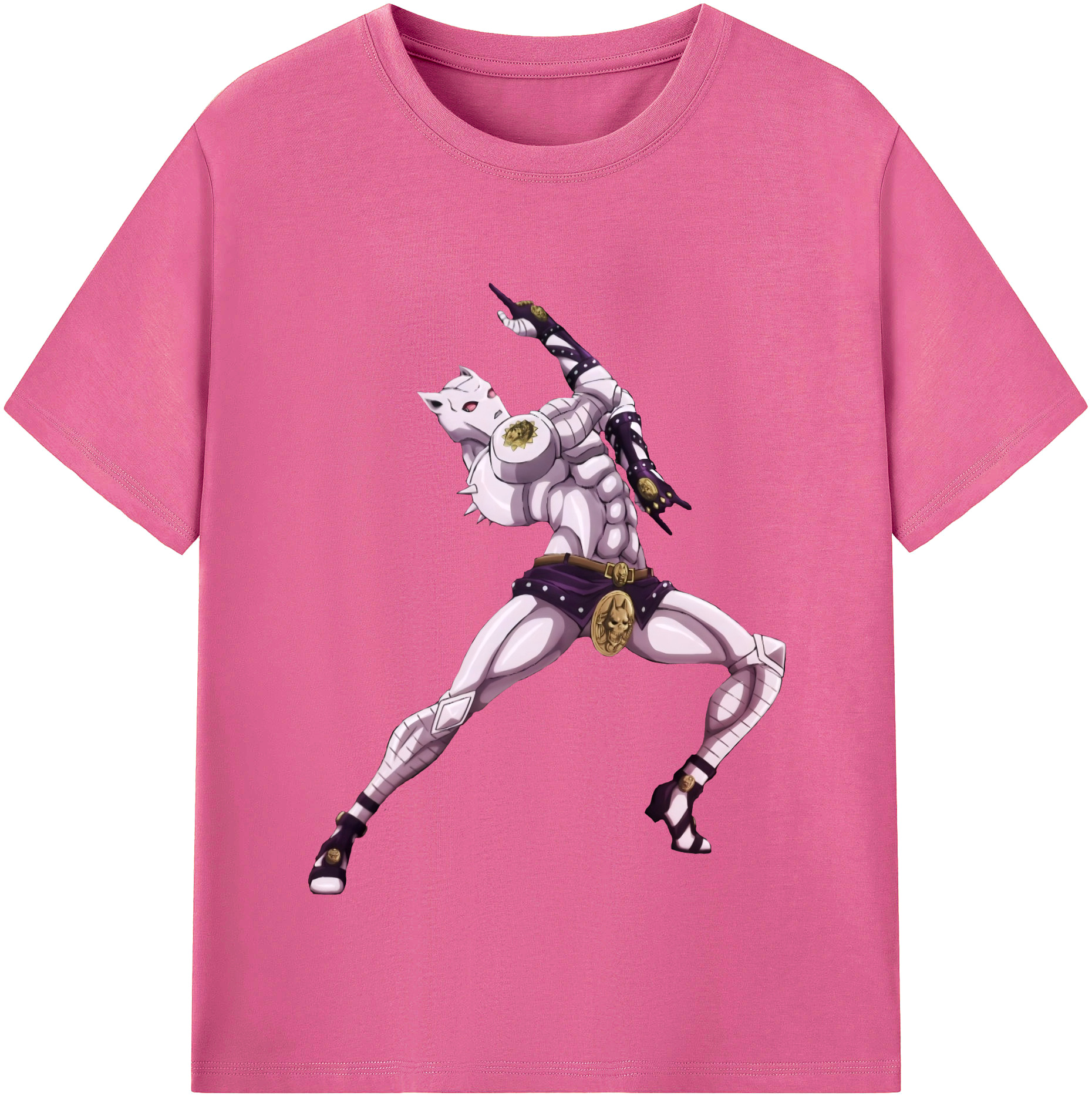 （画像用） ジョジョの奇妙な冒険 きら よしかげ JoJo's Bizarre Adventure Kira Yoshikage レディースカジュアルプリントTシャツ（綿100％）