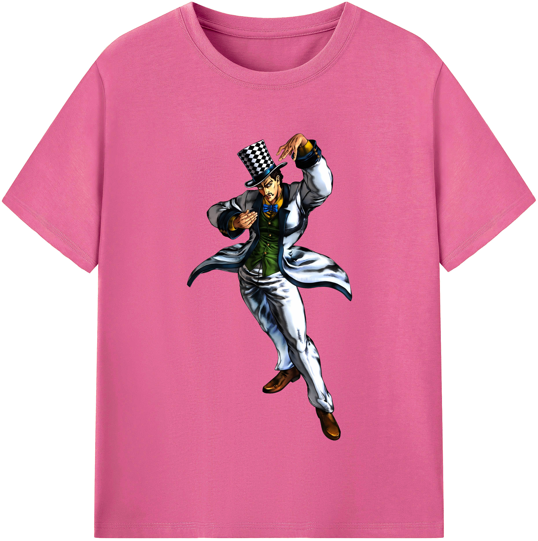 （画像用） ジョジョの奇妙な冒険 ウィル?アントニオ?ツェペリ JoJo's Bizarre Adventure Will Anthonio Zeppeli レディースカジュアルプリントTシャツ（綿100％）