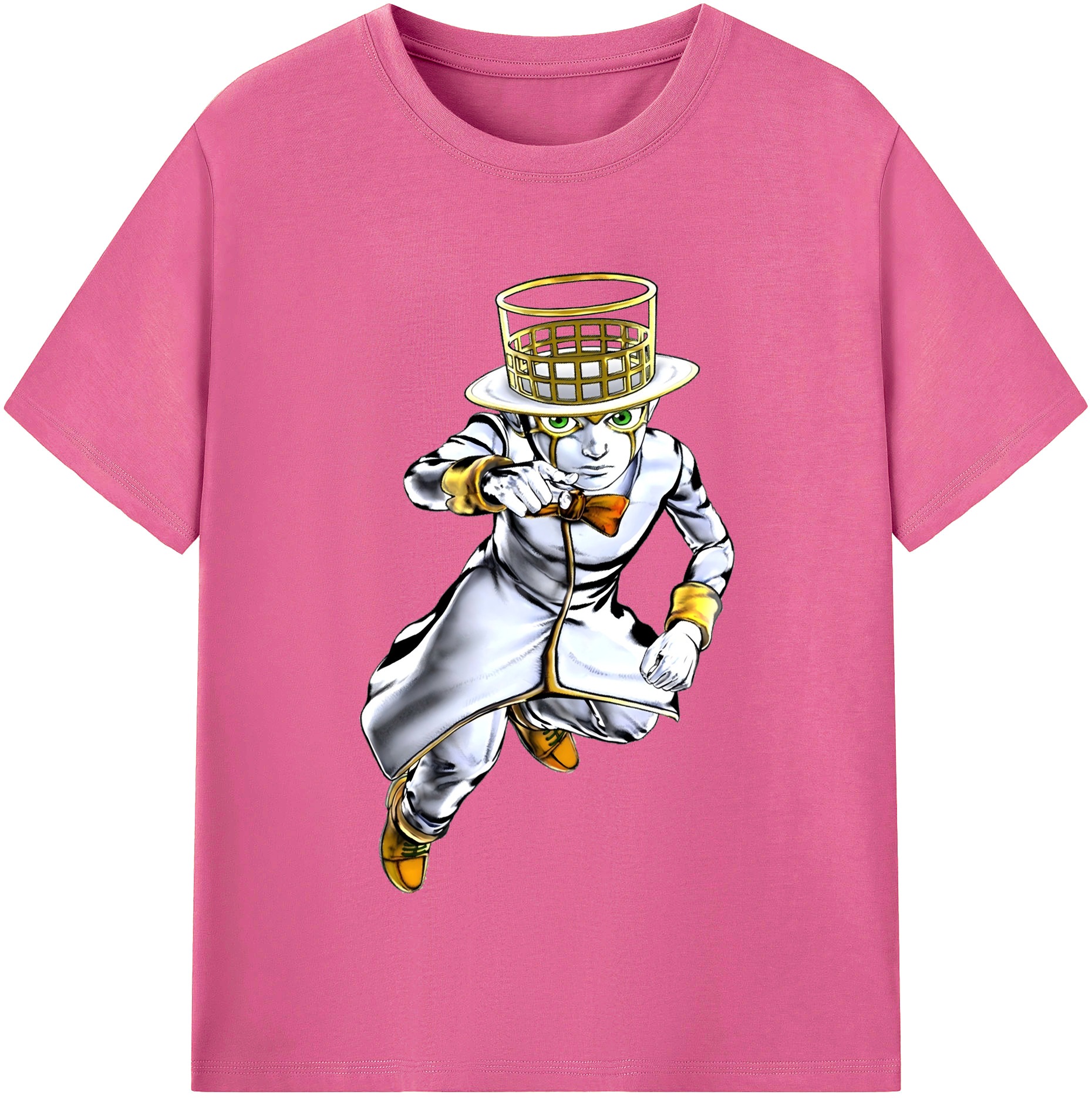 （画像用） ジョジョの奇妙な冒険 岸辺 露伴（きしべ ろはん） JoJo's Bizarre Adventure Rohan Kishibe レディースカジュアルプリントTシャツ（綿100％）